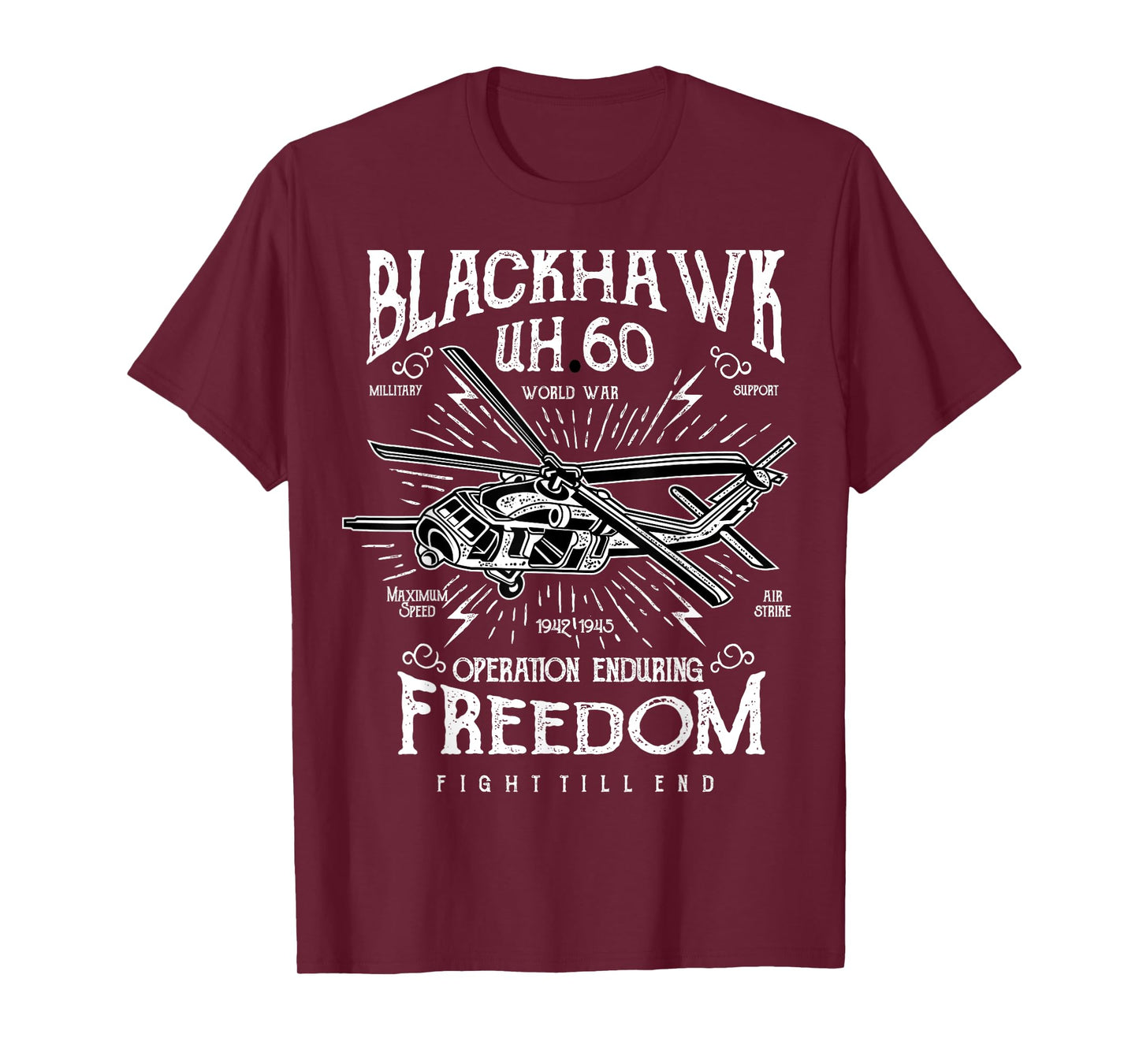 UH-60 Blackhawk Helicopter Vintage Design T-Shirt