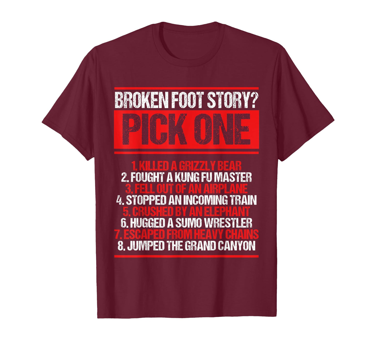 Broken Foot Survivor Funny Broken Foot Recovery Warrior T-Shirt