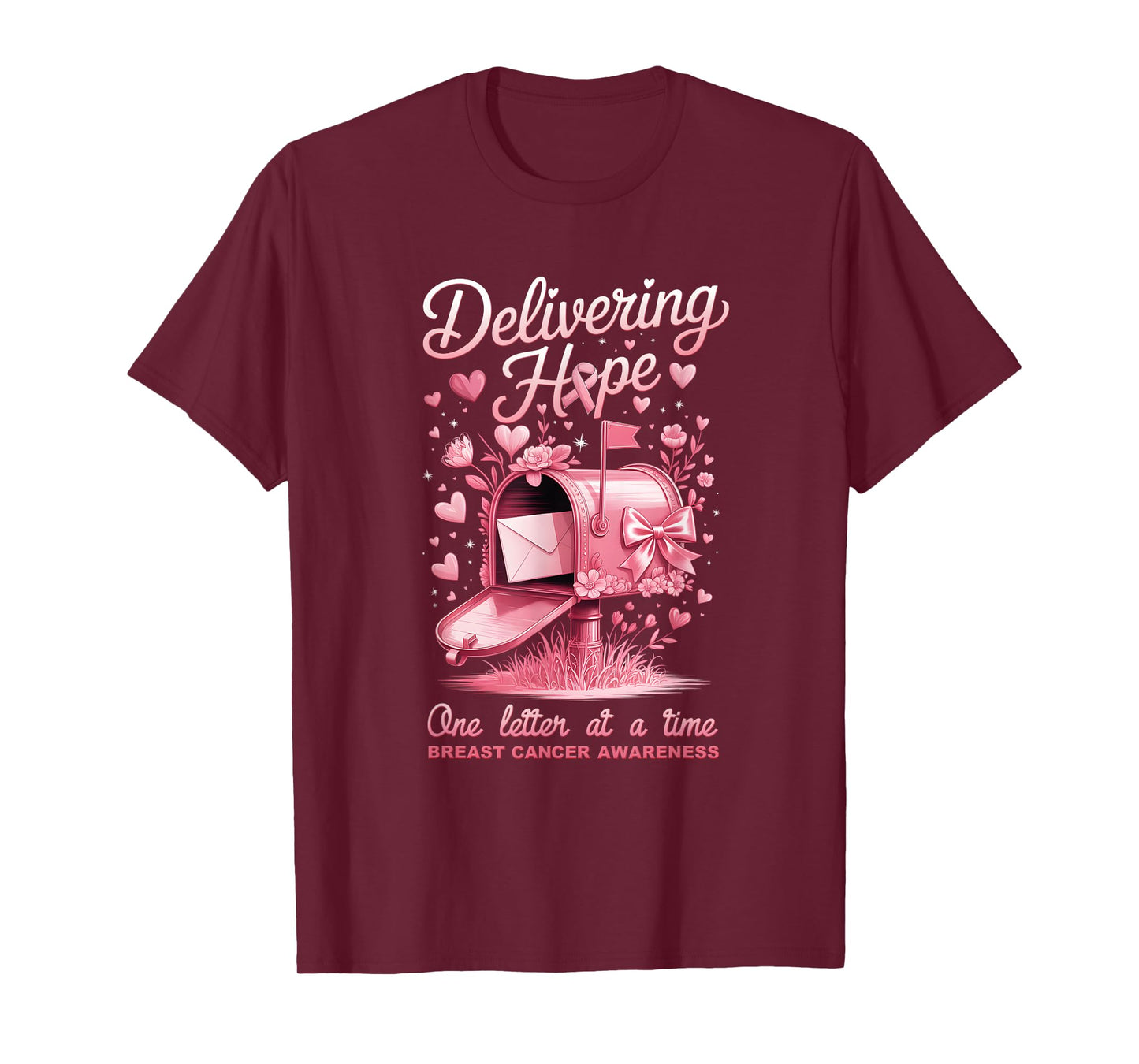 Postal Clerk Breast Cancer Awareness October We Wear Pink T-Shirt
