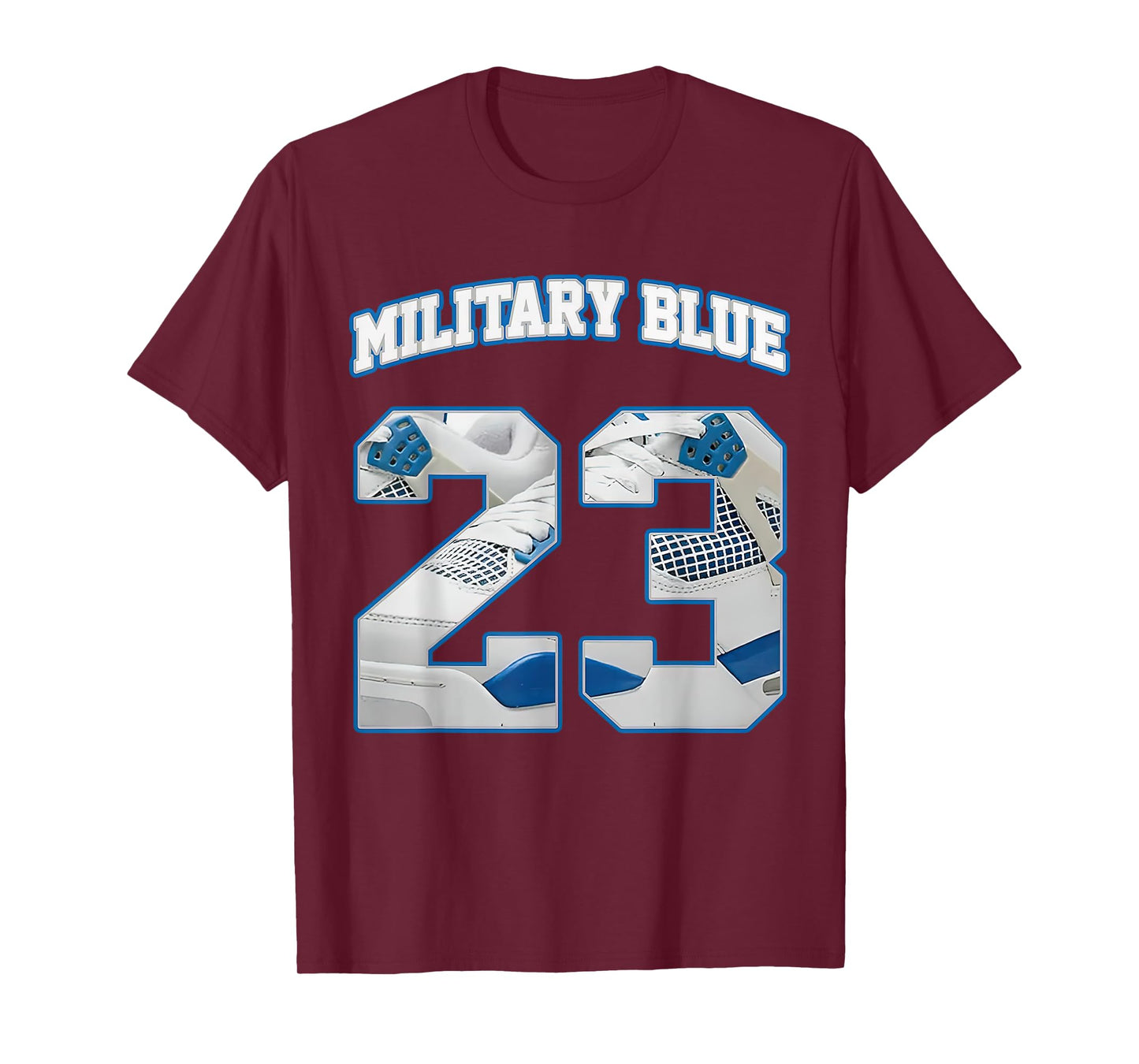 Number 23 Military Blue 4s Loser Lover Matching Tee Retro T-Shirt