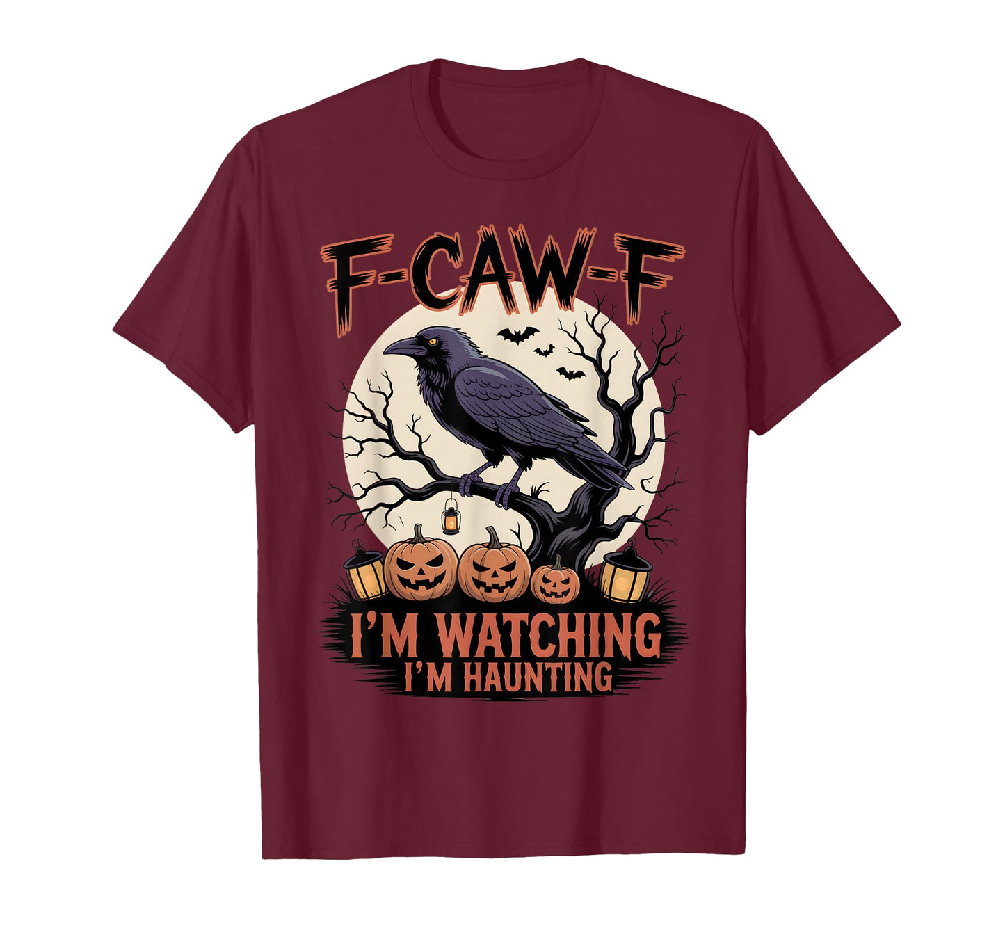Black Crow, F-Caw-F Funny Black Bird Moon Bird Lover f-caw-f T-Shirt