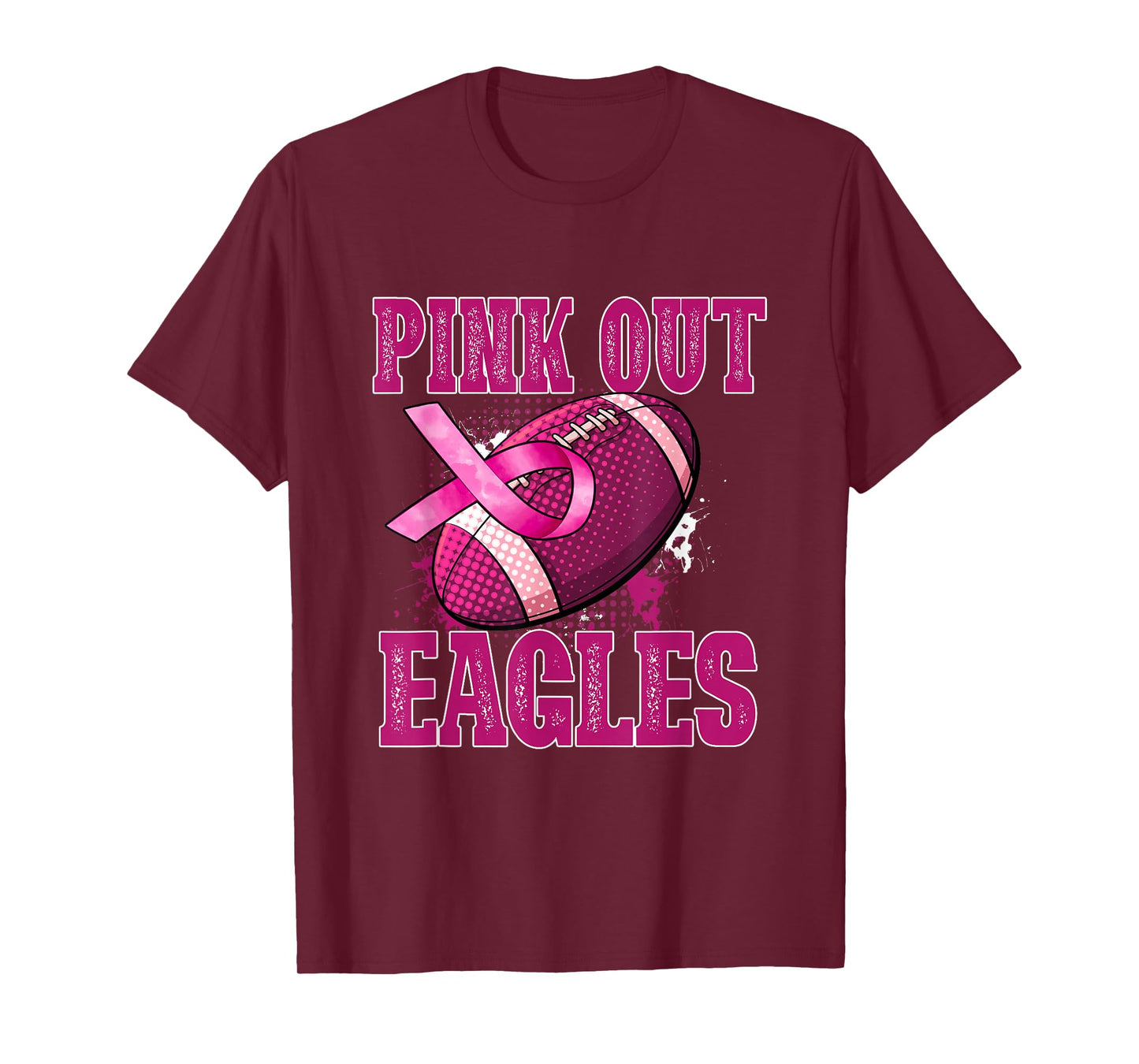 Eagles Pink Out Football Tackle Breast Cancer T-Shirt