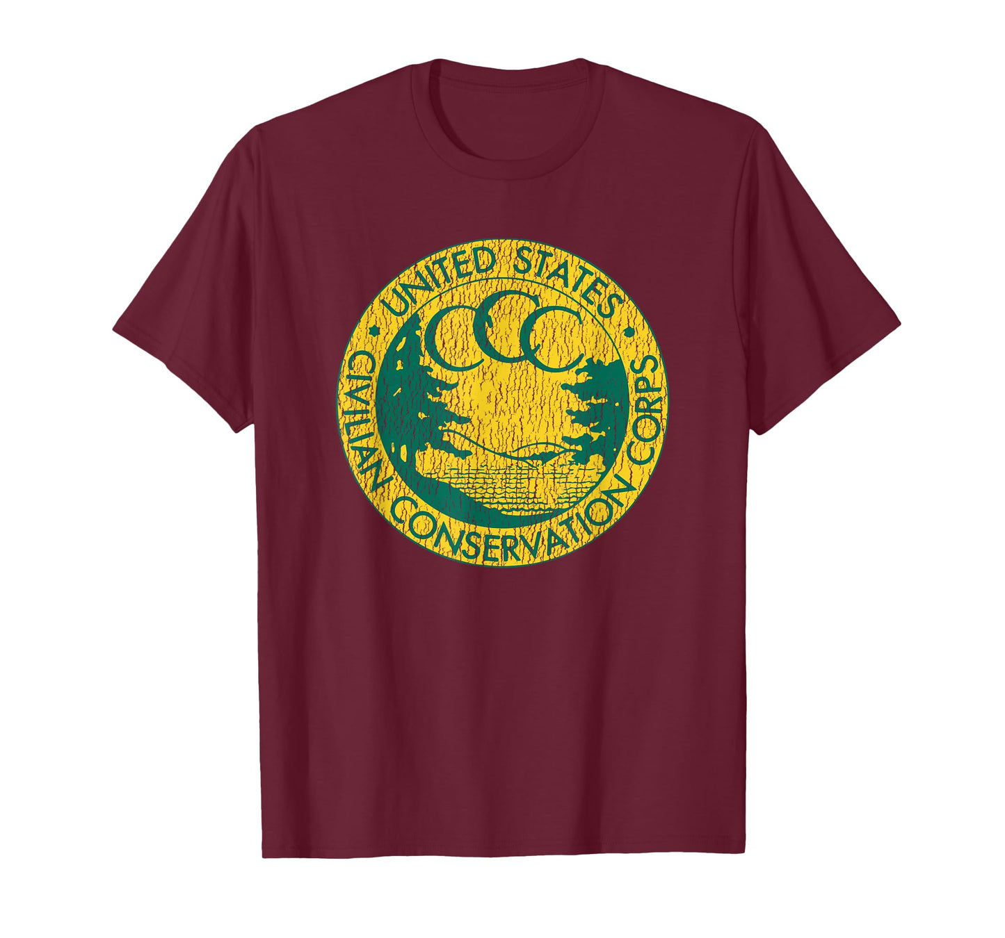 Civilian Conservation Corps CCC Logo Retro Distressed 1930s T-Shirt
