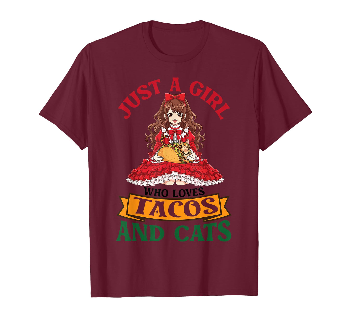 Just A Girl Who Loves Tacos and Bengal Cats Mother Mommy T-Shirt