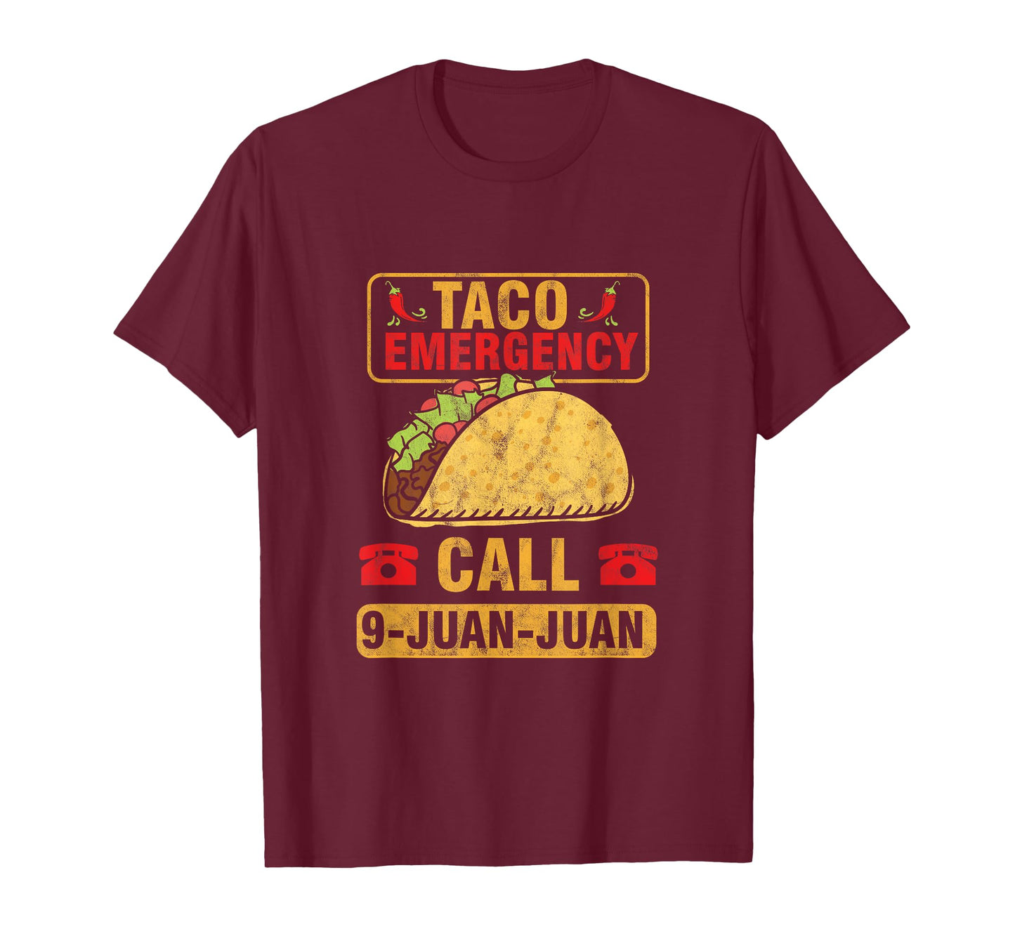Taco Notruf 9 Juan Cinco De Mayo Mexican T-Shirt