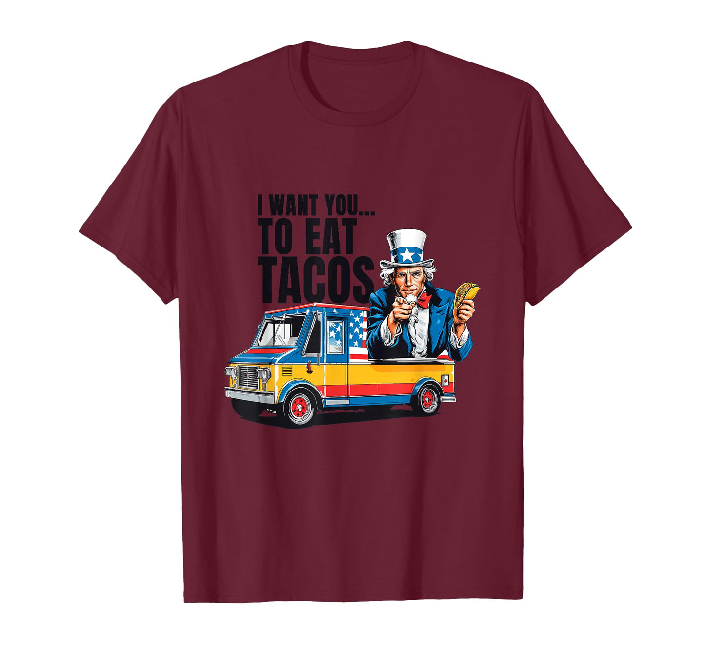 Pretty Patriotic Taco Truck Sam Costume for Boys and Girls T-Shirt