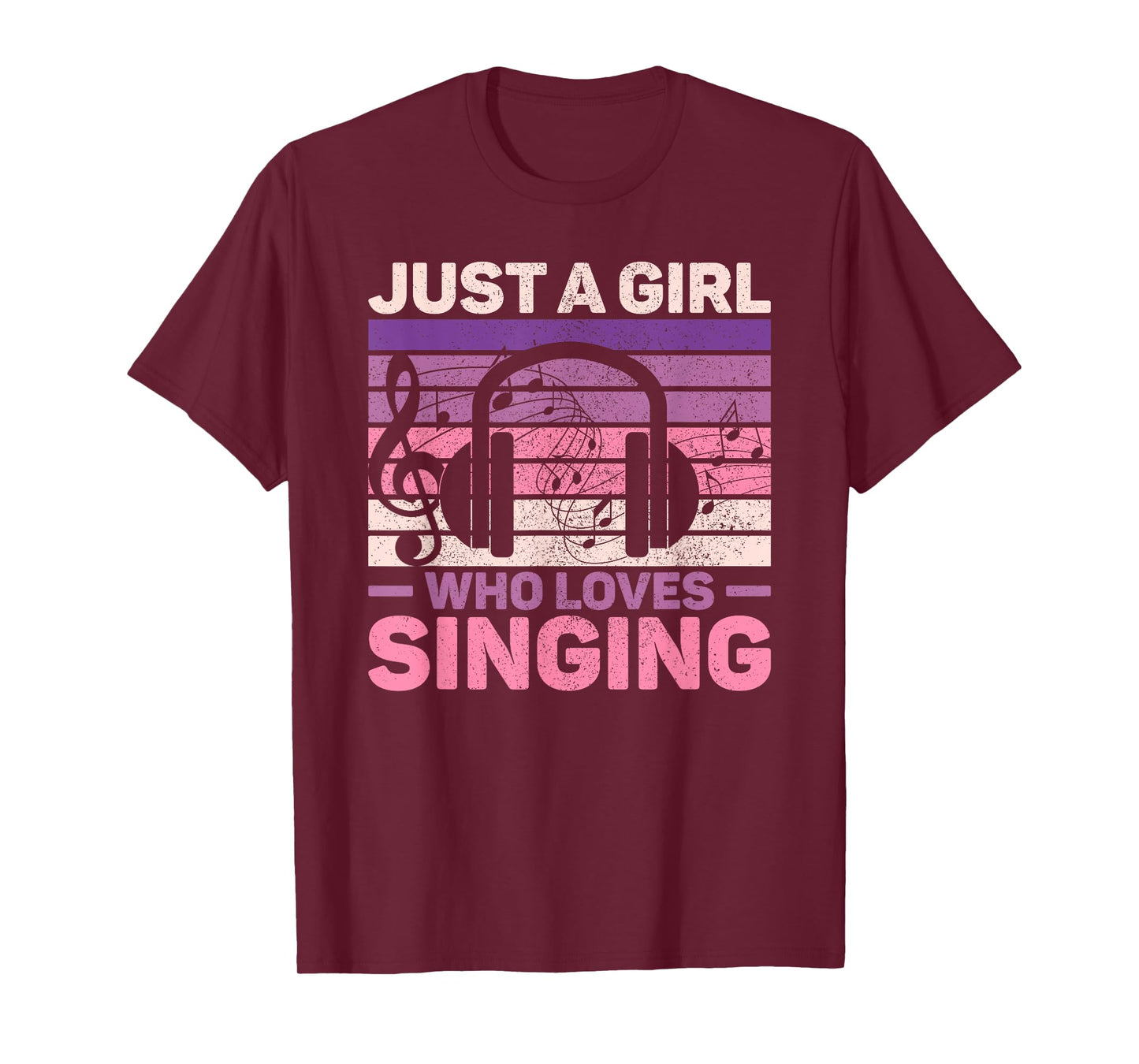 Just A Girl Who Loves Singing Women Music Lovers Teen Singer T-Shirt