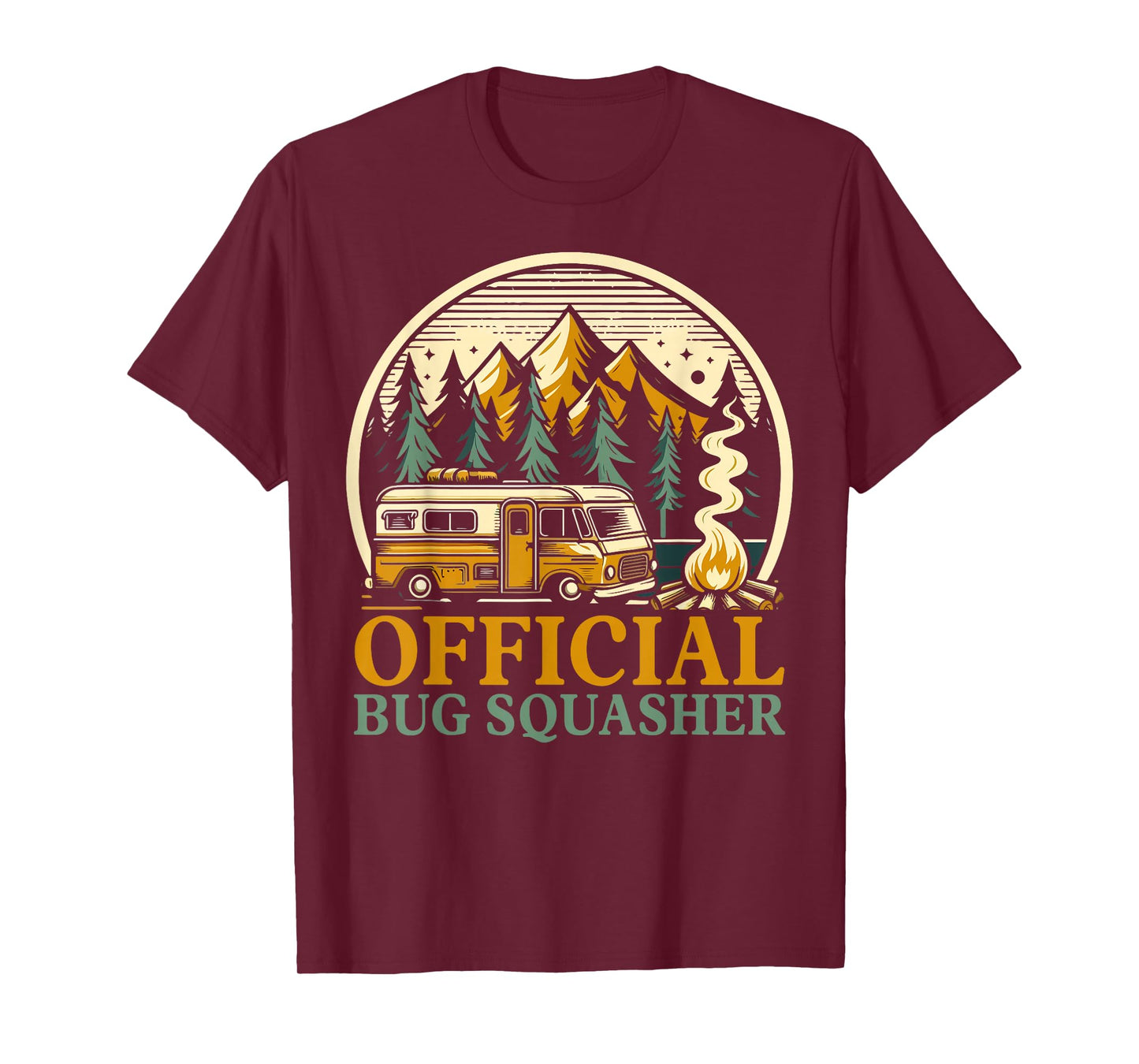 Official Bug Squasher Camping T-Shirt