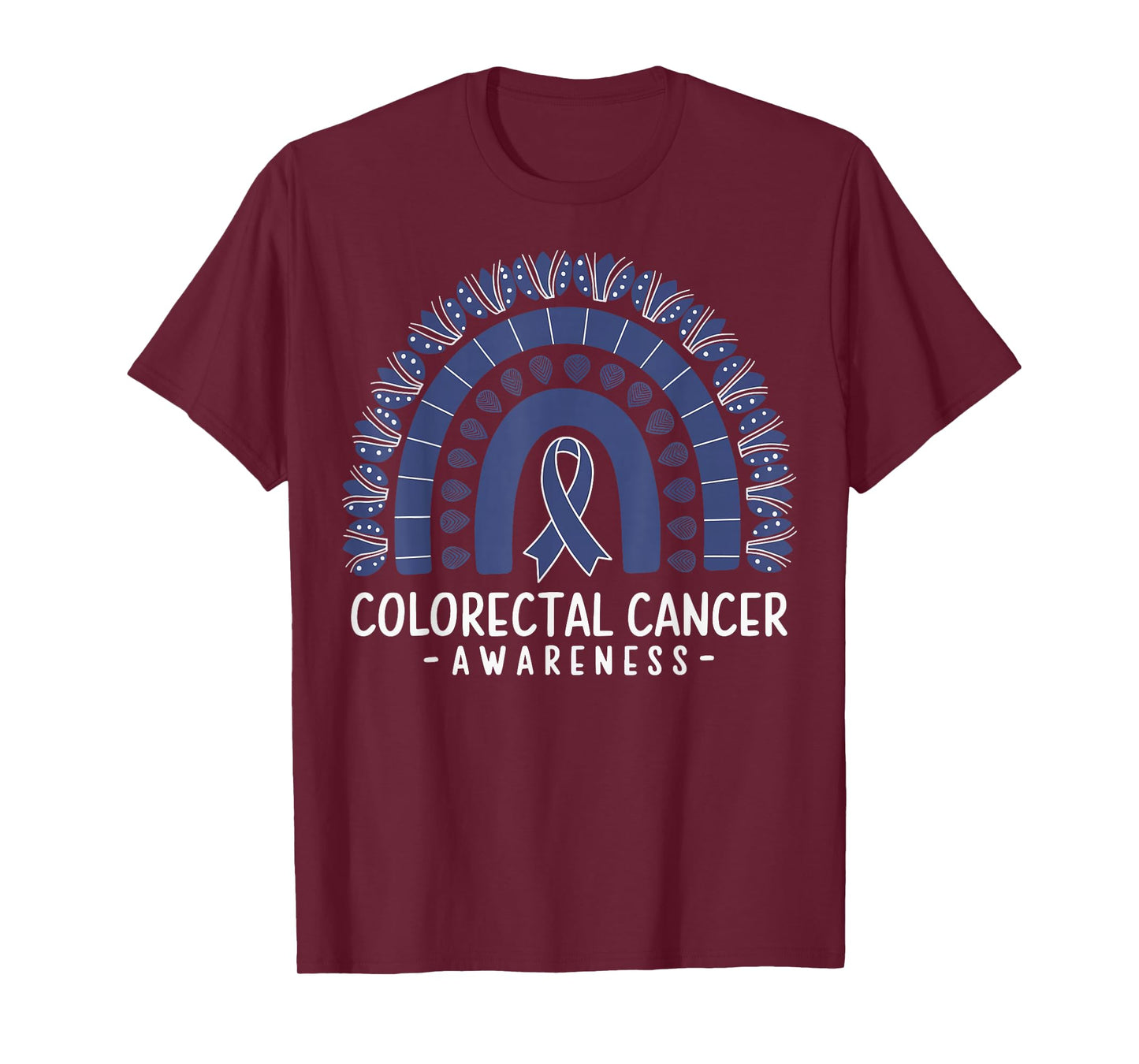 Colorectal Cancer Awareness Blue Ribbon T-Shirt