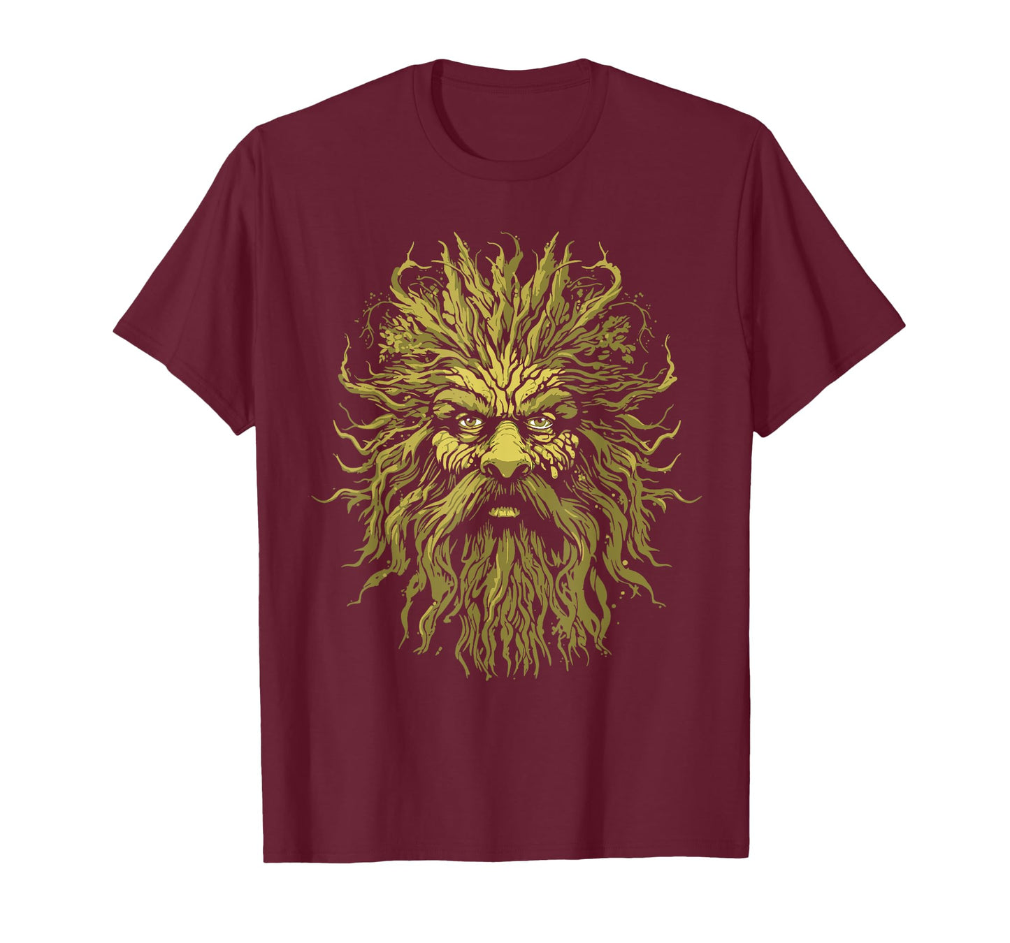 Sasquatch Nature Tree Beard Man T-Shirt