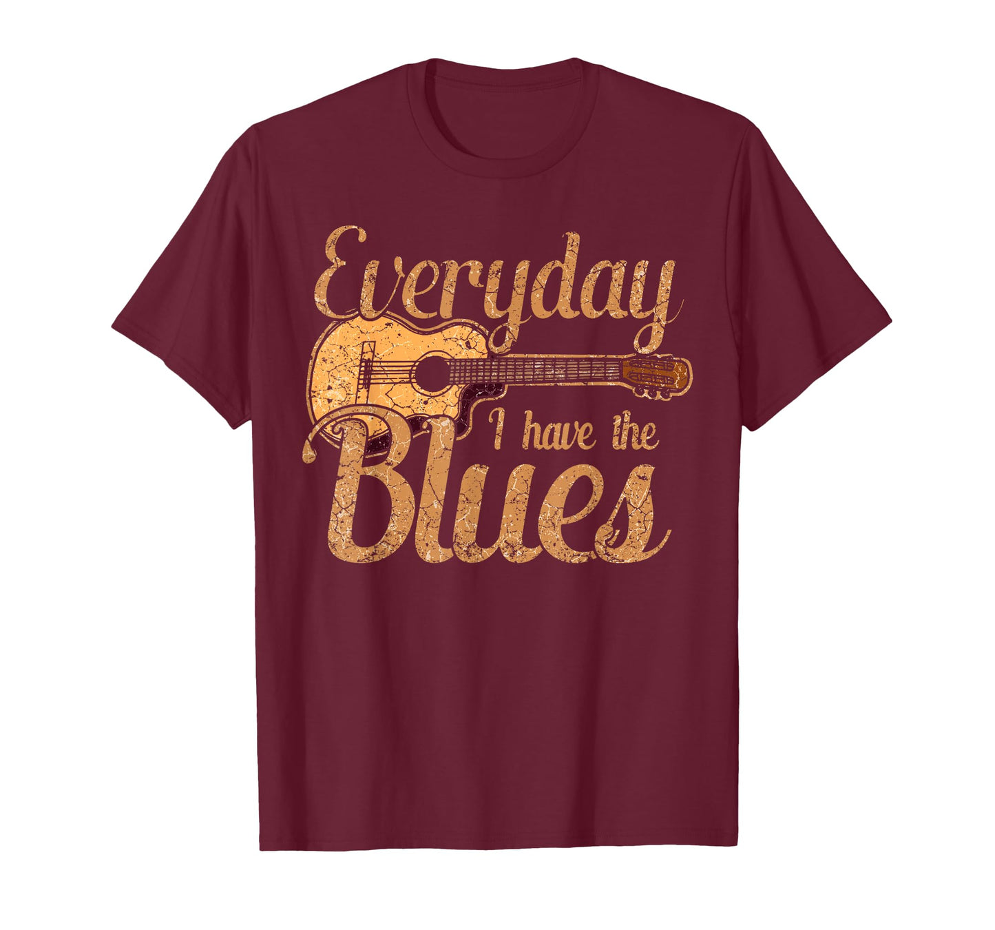 Blues Music Band Lover Vintage Guitar Teacher Funny Blues T-Shirt