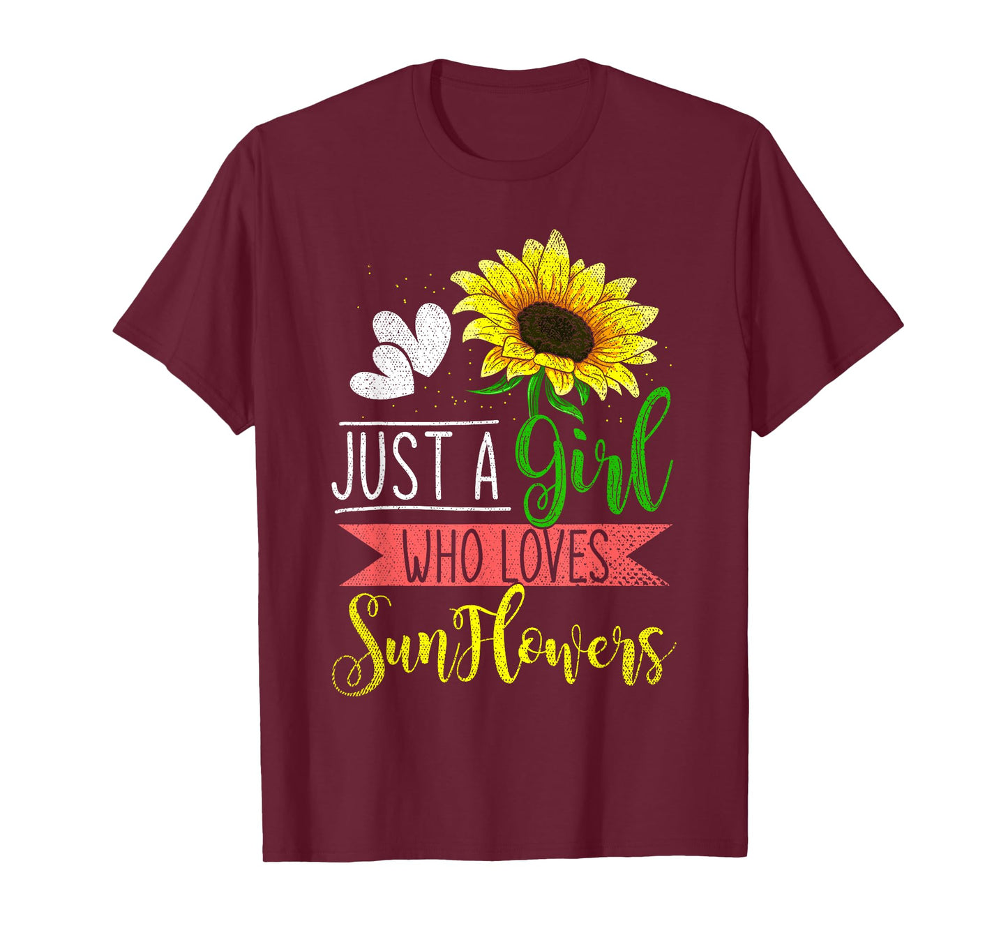 Floral Blossom Women Just A Girl Who Loves Sunflowers T-Shirt