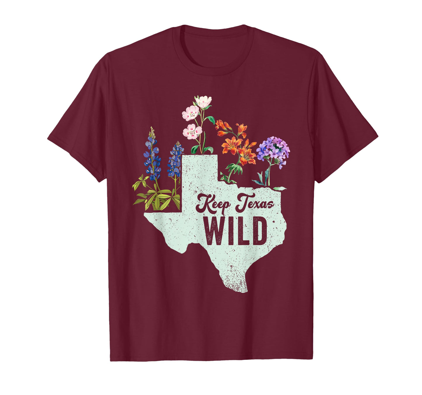 Wildflower Fields Wildflowers Bluebonnet Texas Spring T-Shirt