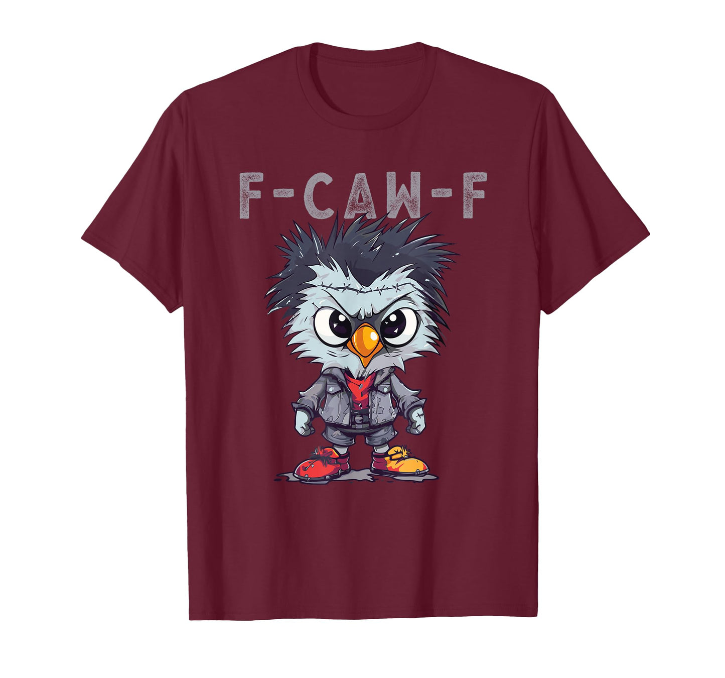 F-Caw-F Funny Chicken FCAWF Humour Quote Baby Rooster Meme T-Shirt