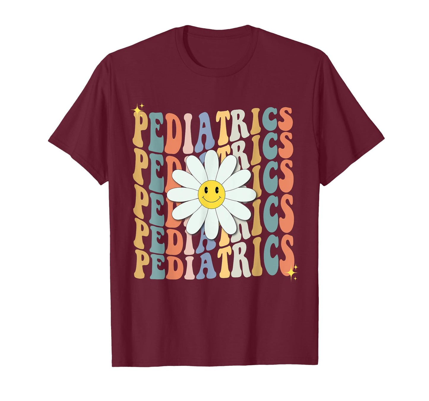 Pediatrics Nurse Squad Pediatrician Team Peds Crew Flowers T-Shirt