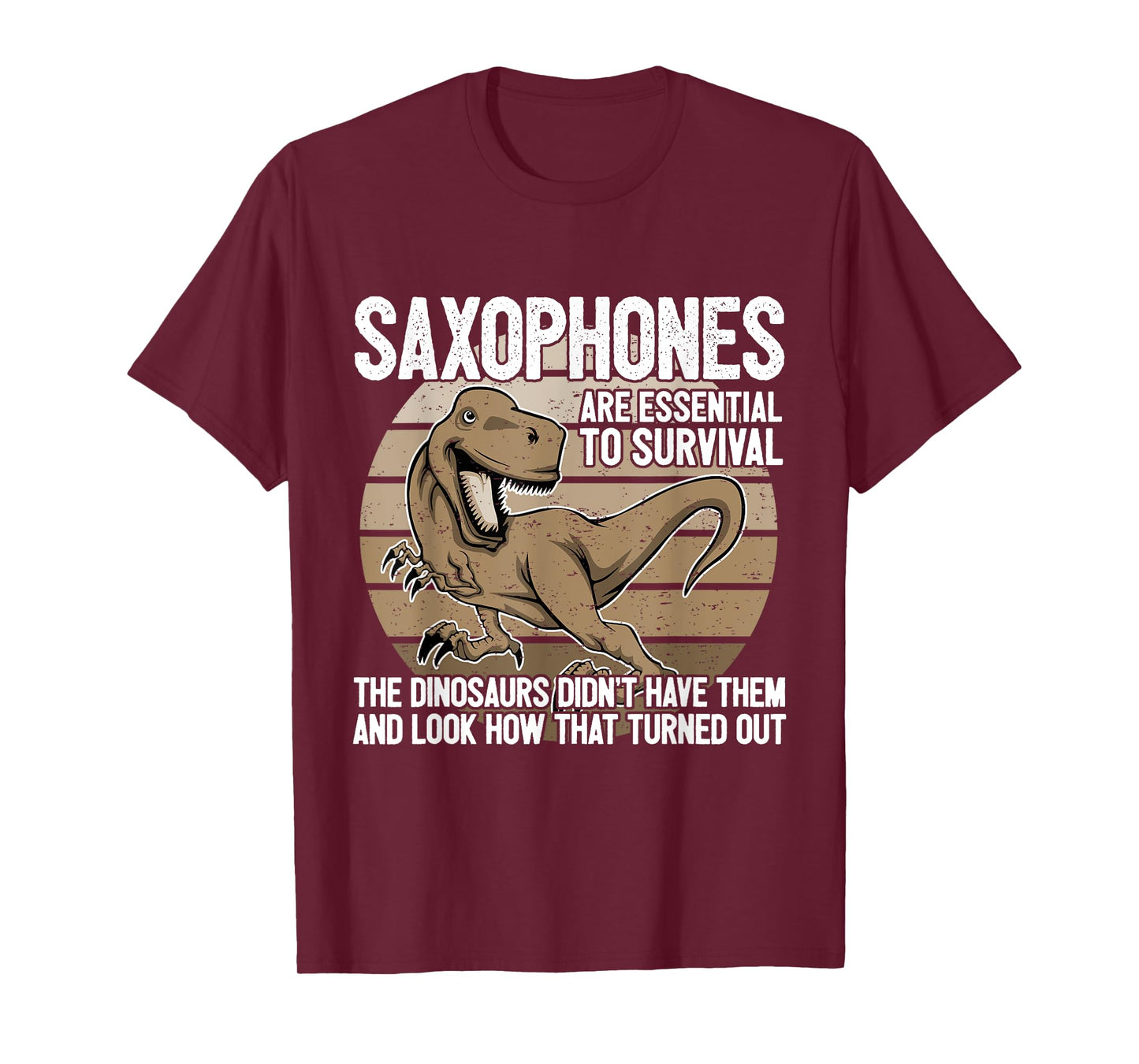Saxophonist Saxist Sax Dinosaurs Saxophone T-Shirt