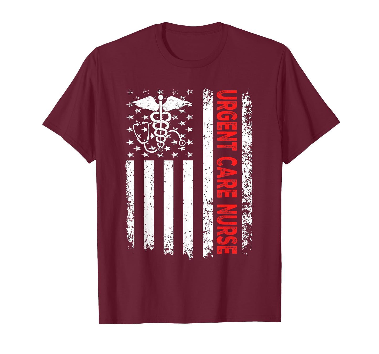 Urgent Care Nurse American Flag 4th of July Registered Nurse Women Men T-Shirt