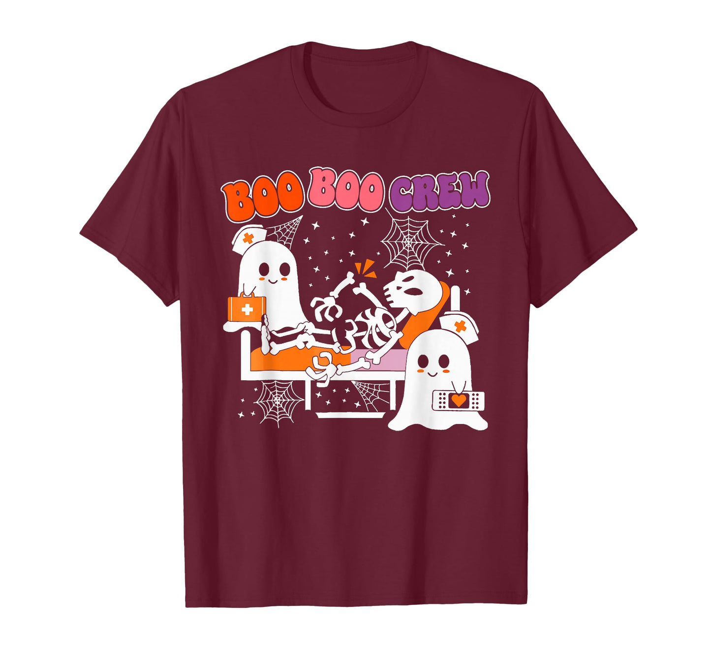 Boo Boo Crew Halloween Nurse Ghosts T-Shirt