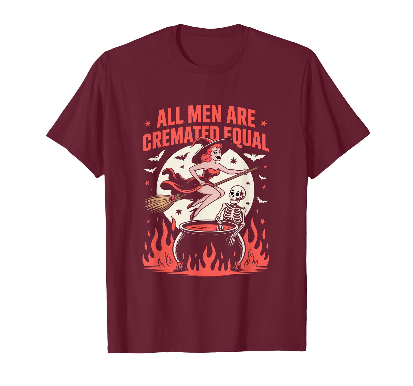 All Men are Cremated Equal Vintage Feminist Halloween T-Shirt