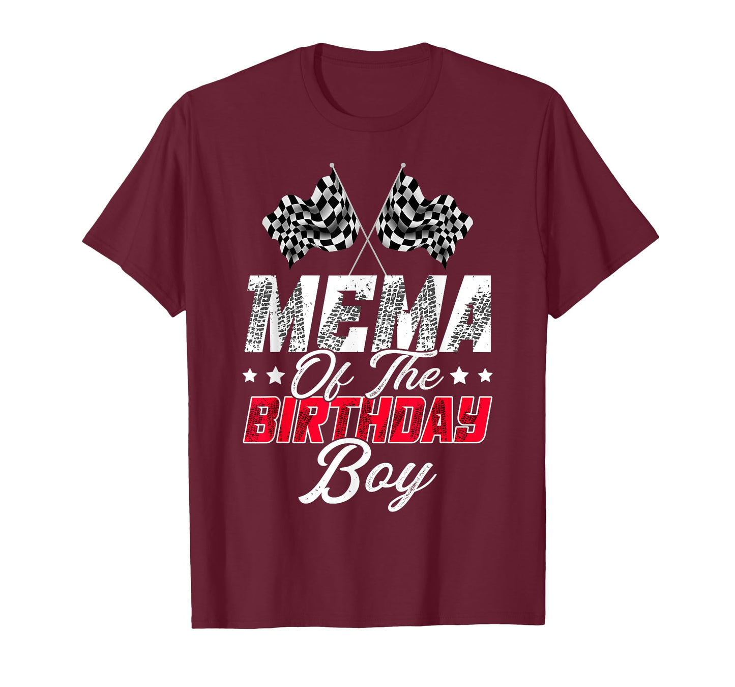 Race Car Mema Of The Birthday Boy Racing Family Pit Crew T-Shirt