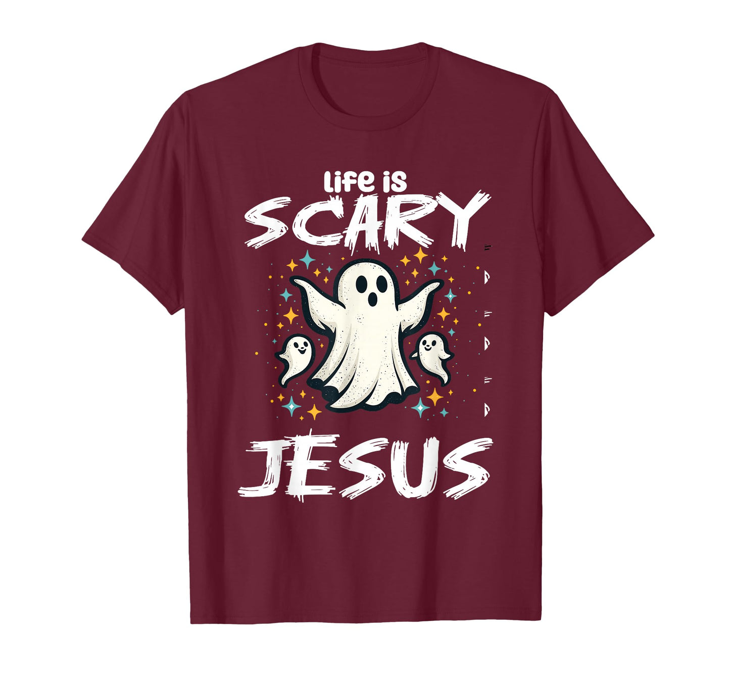 Halloween Life Scary Without Jesus Christian Costume Women T-Shirt