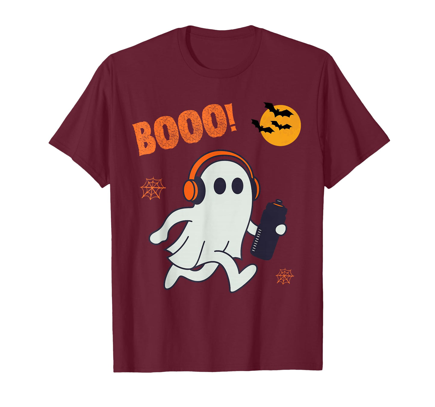 Vintage Halloween Skeleton Running Funny Spooky Costume T-Shirt