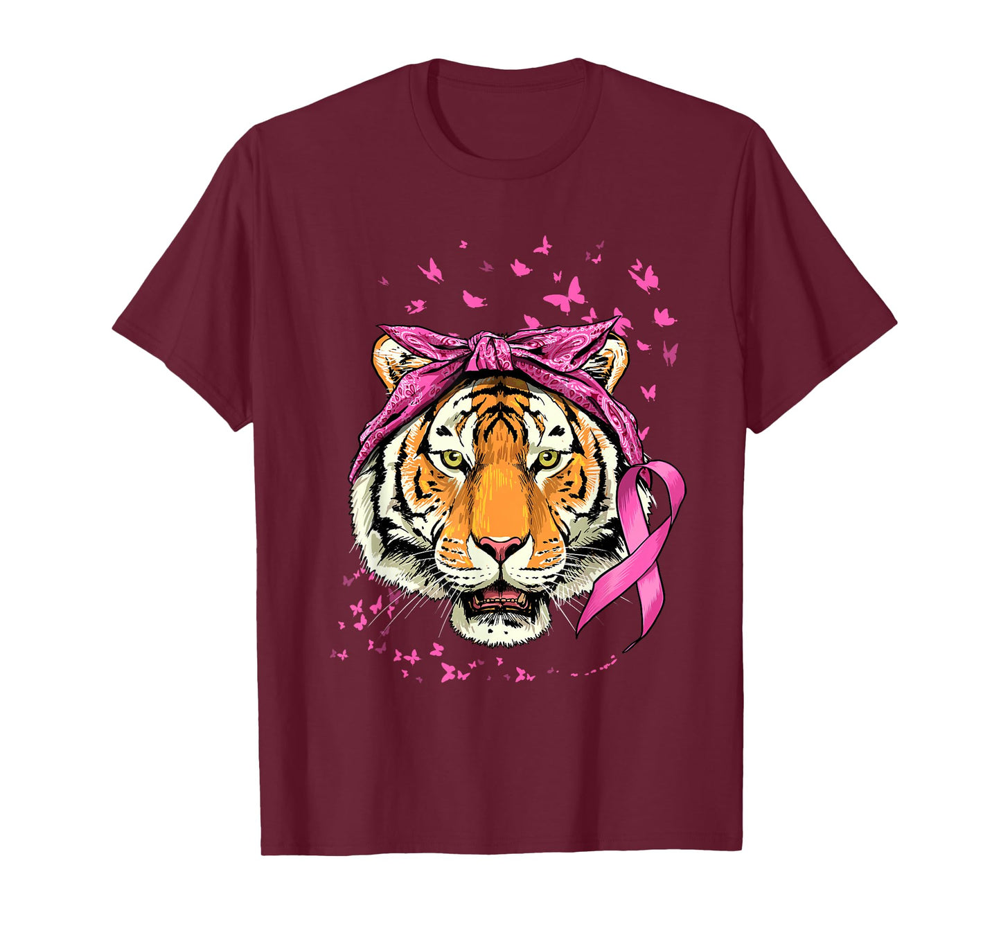 Tiger Breast Cancer Awareness Shirt Breast Cancer Survivors T-Shirt
