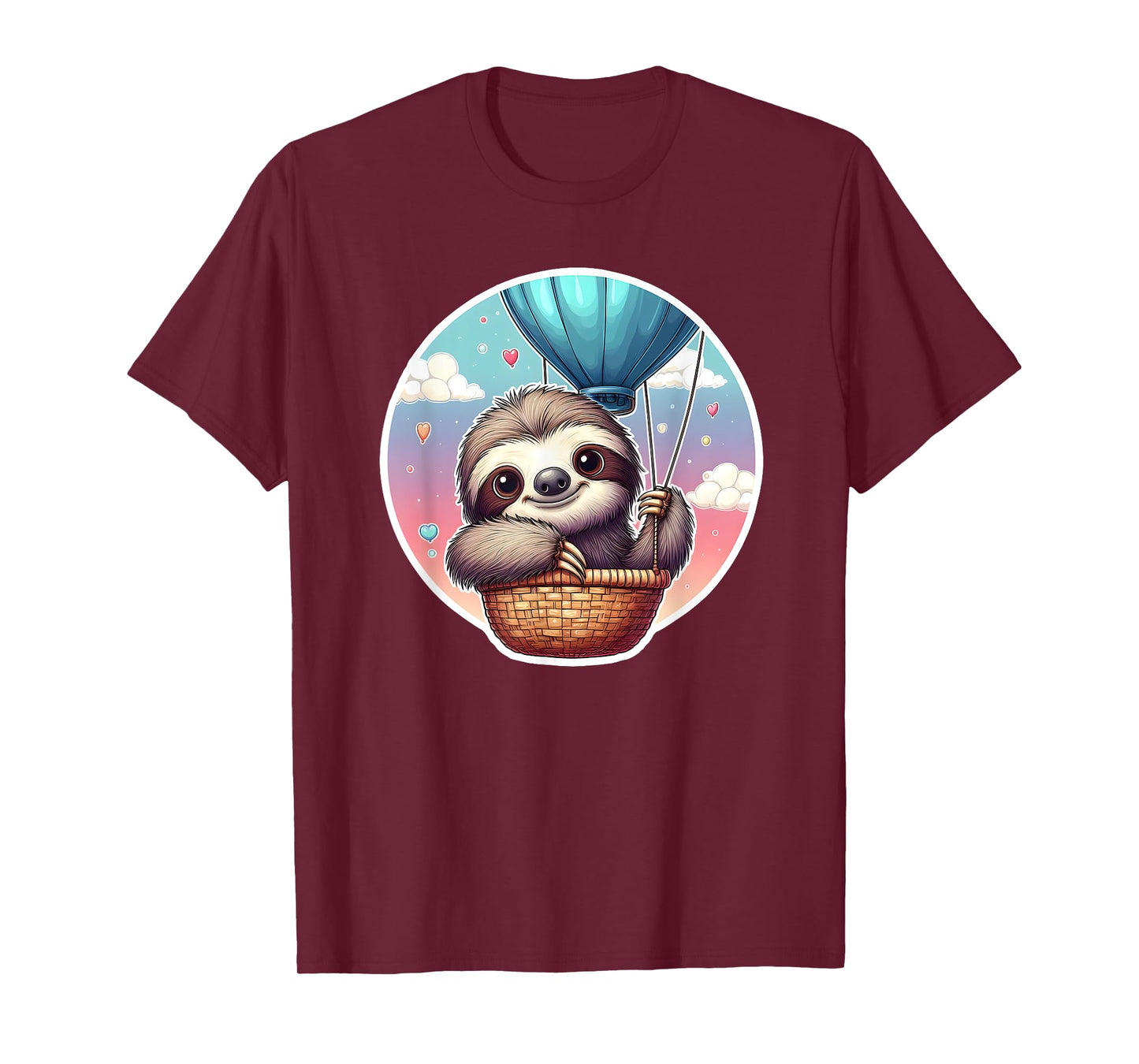 Sloth Balloon Birthday T-Shirt