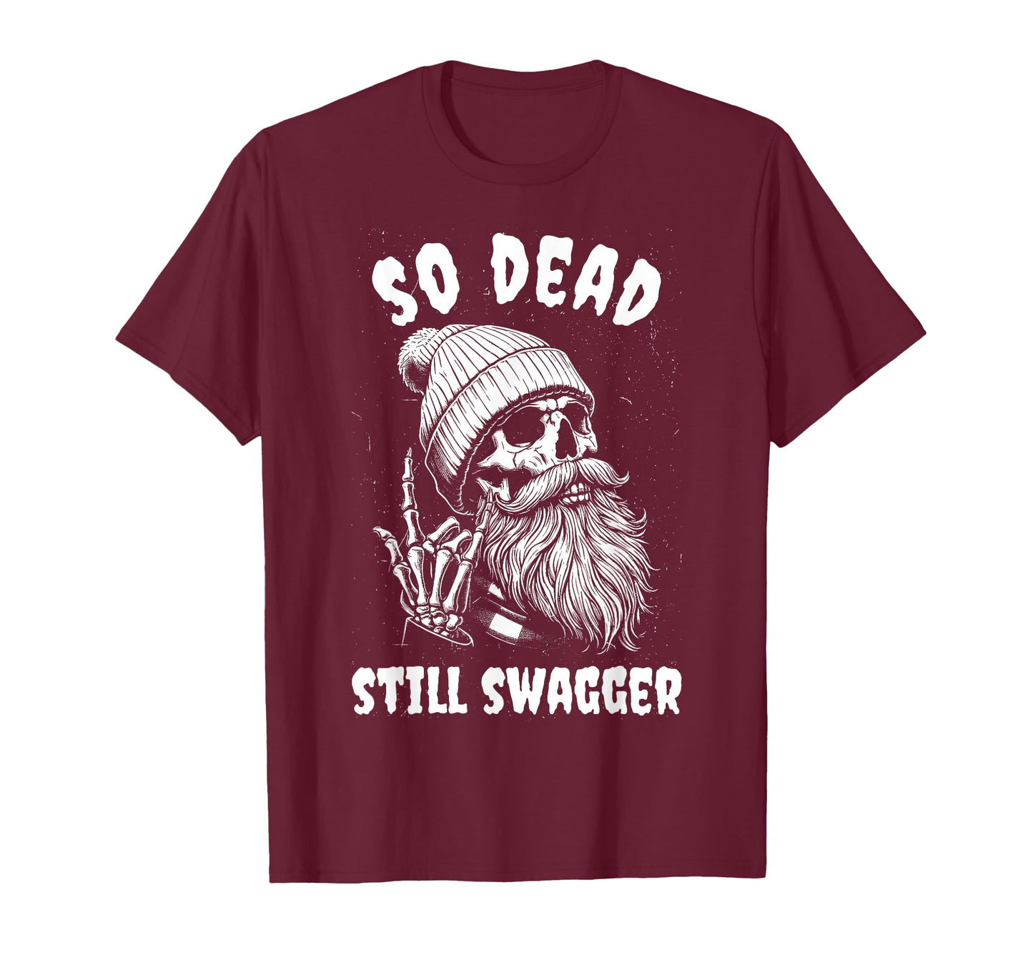 Halloween So Dead Still Swagger Hipster Skeleton Meme T-Shirt