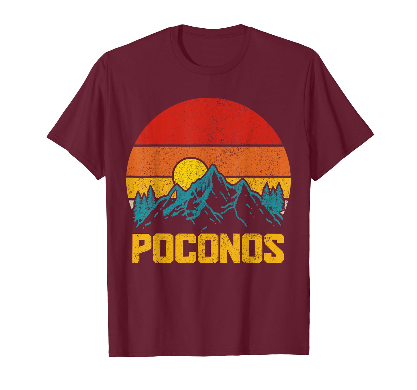 Pocono Mountains Poconos Pennsylvania Hiking Vintage T-Shirt