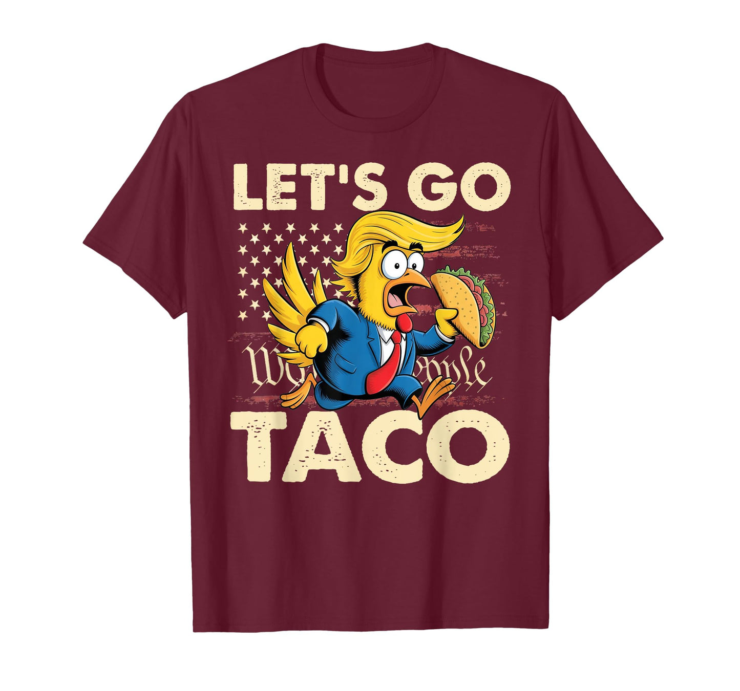 Retro Let's Go Taco Funny Let's Go Taco For Men Women T-Shirt