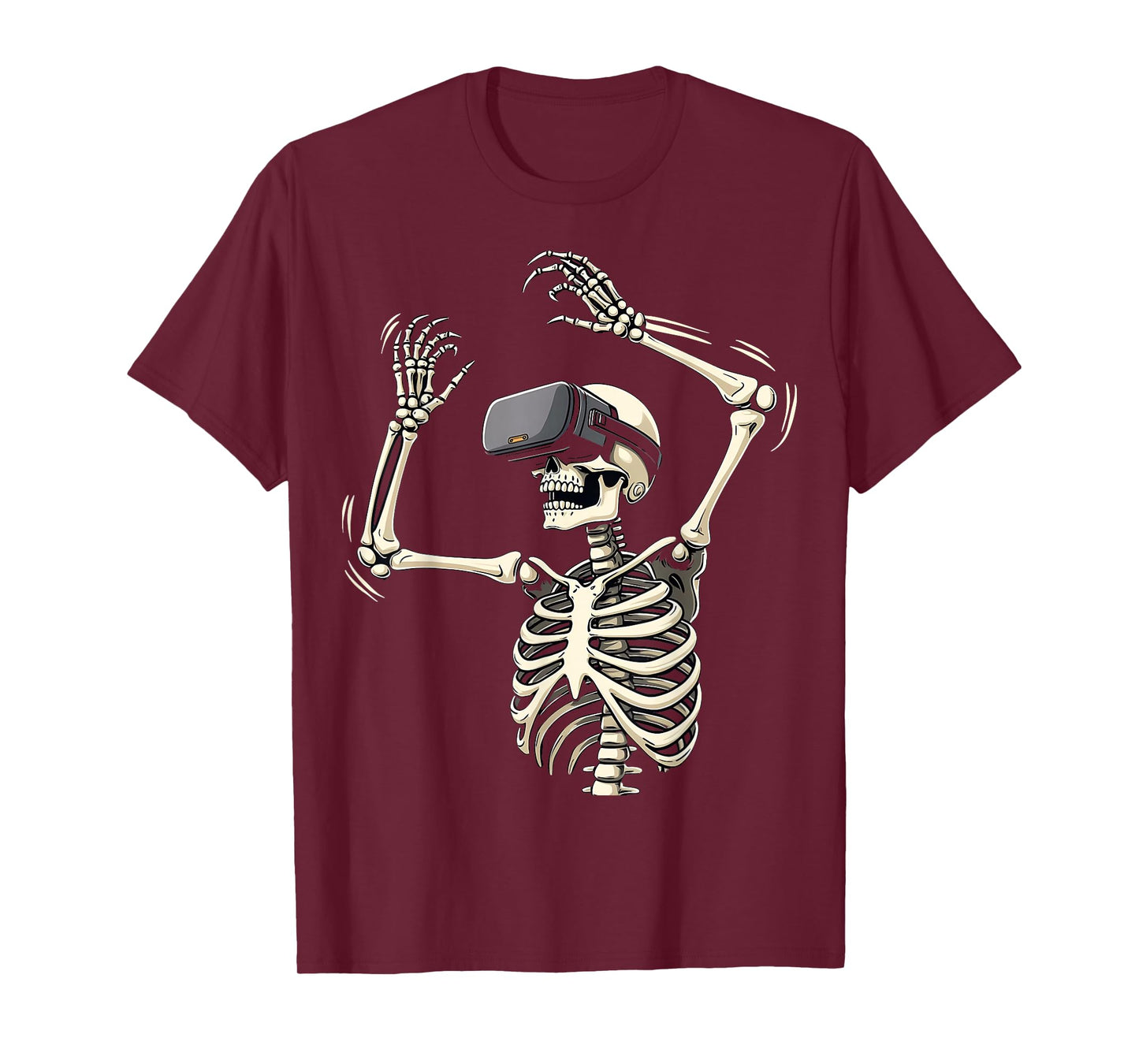 Halloween Skeleton VR Headset Costume T-Shirt