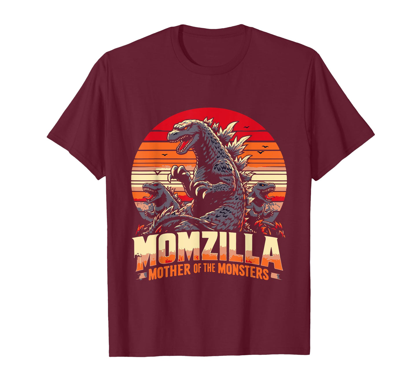 funny Momzilla Mother Of Monsters Retro birthday Mothers day T-Shirt