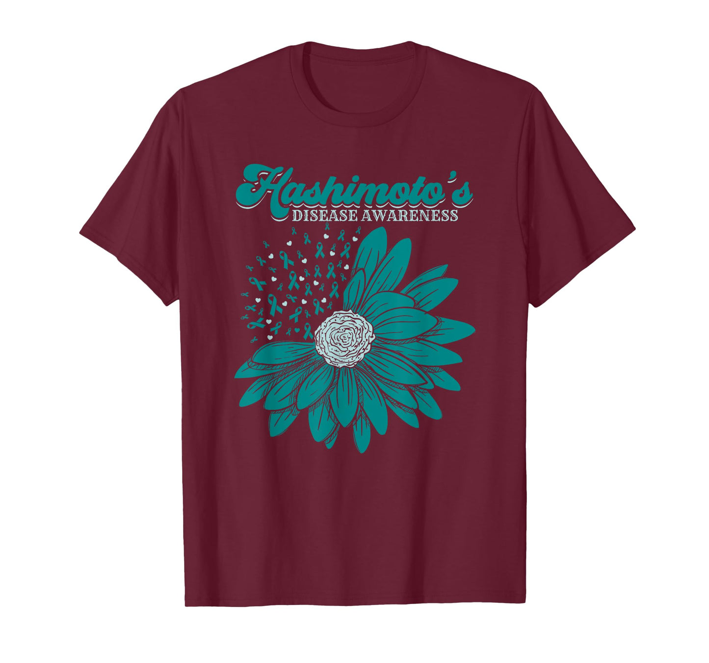 Hashimoto’s Disease A Thyroid Disorder Awareness For Warrior T-Shirt