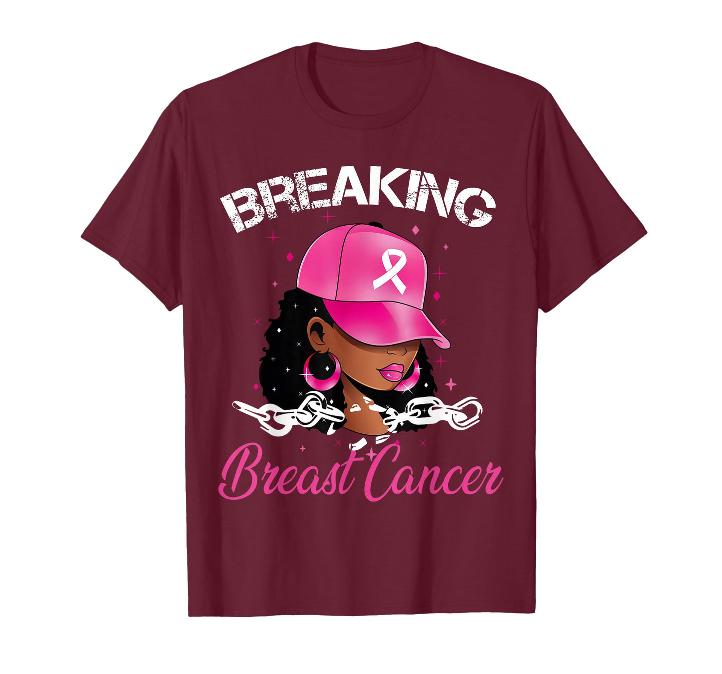 Black Women Breast Cancer Breaking Breast Cancer Awareness T-Shirt