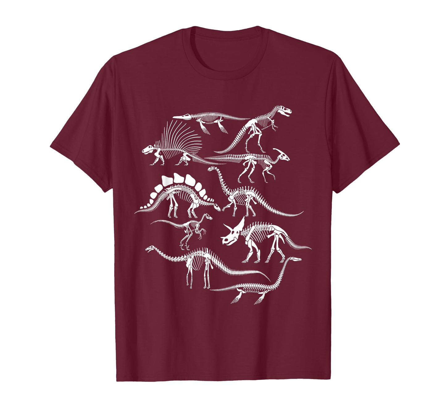 Funny Types of Dinosaur Identification Paleontology Skeleton T-Shirt