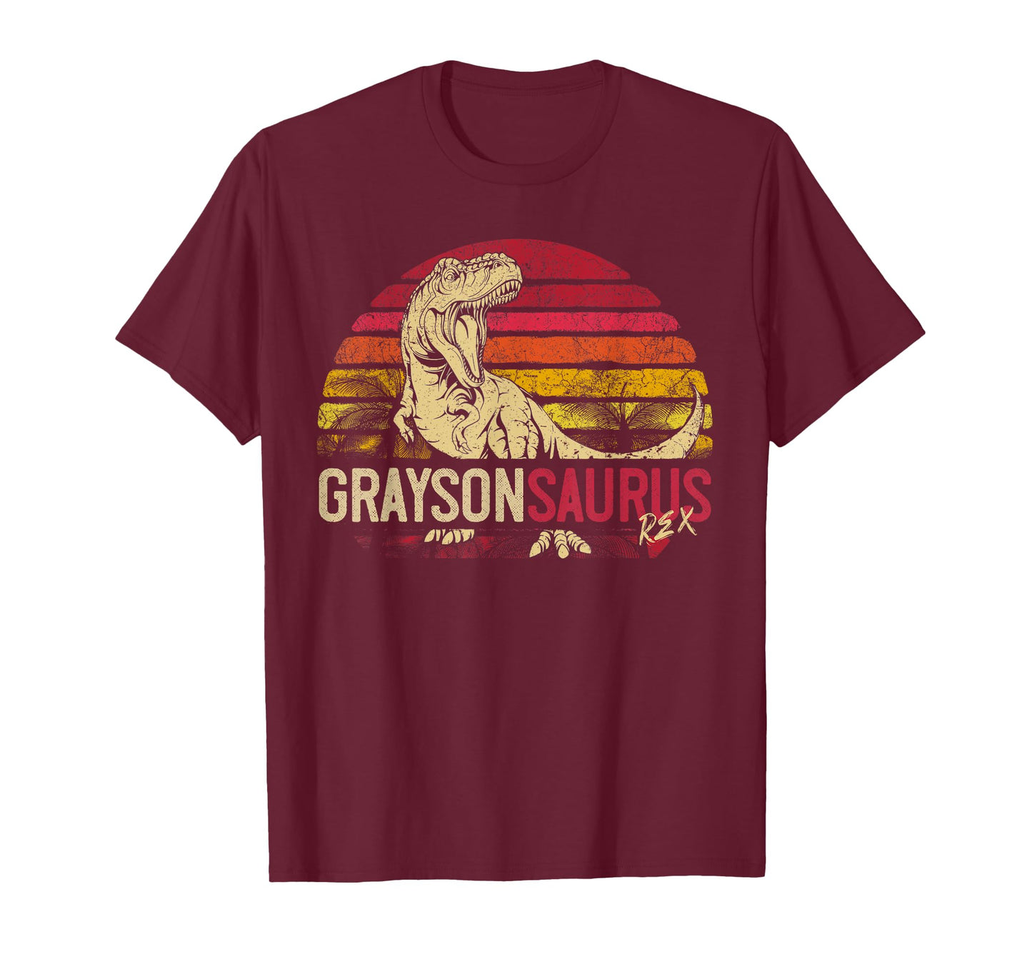 Grayson Saurus Funny Personalized Dinosaur T Rex Name Gift T-Shirt