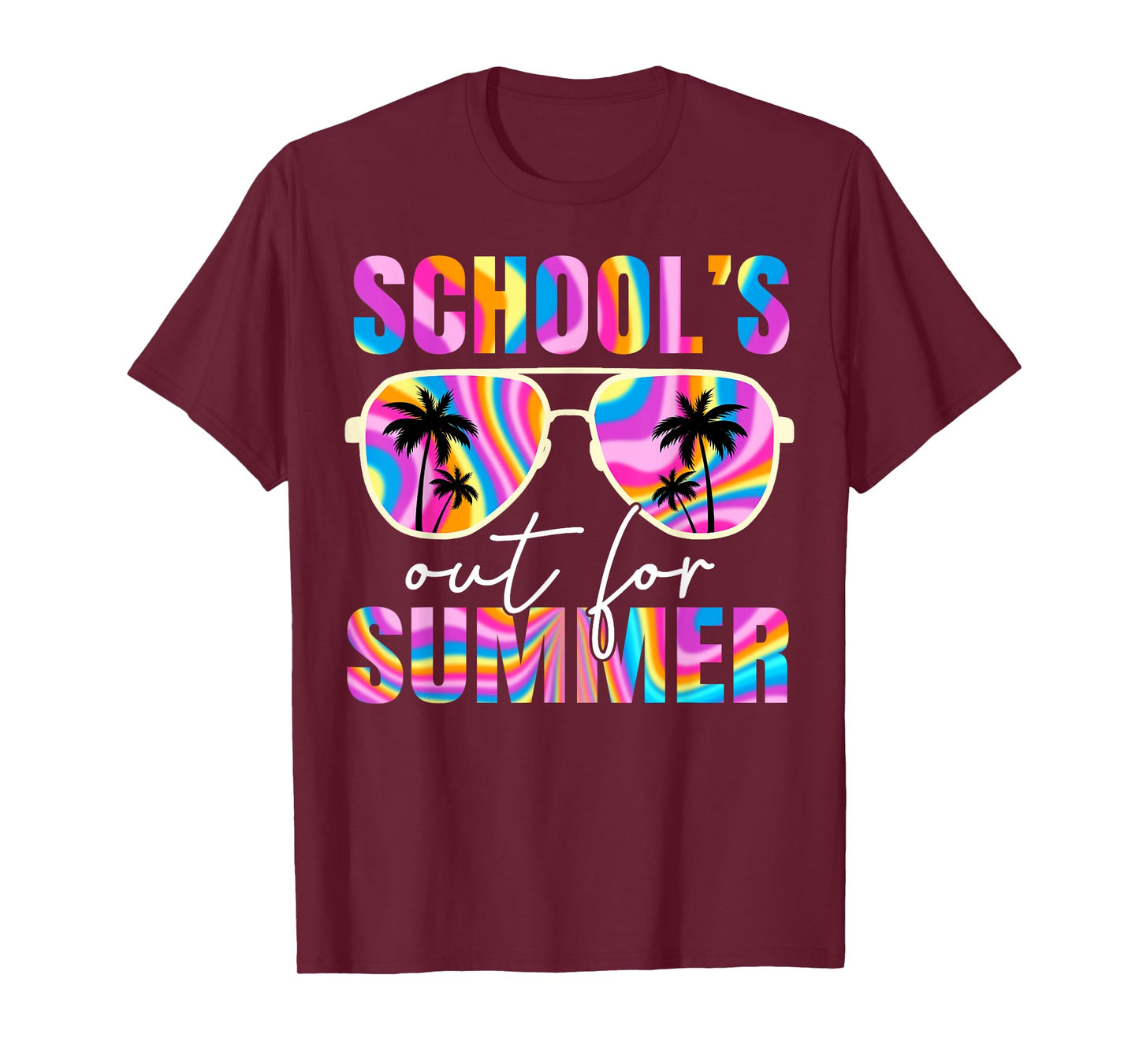 School's Out for Summer Tie Dye Teacher Boy Girl Last Day T-Shirt