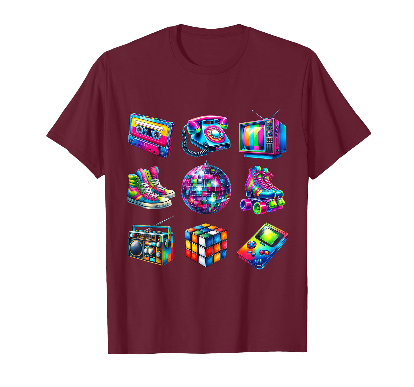 I Love 80s Retro Vintage 80s Style Graphic Women Girl Kids T-Shirt