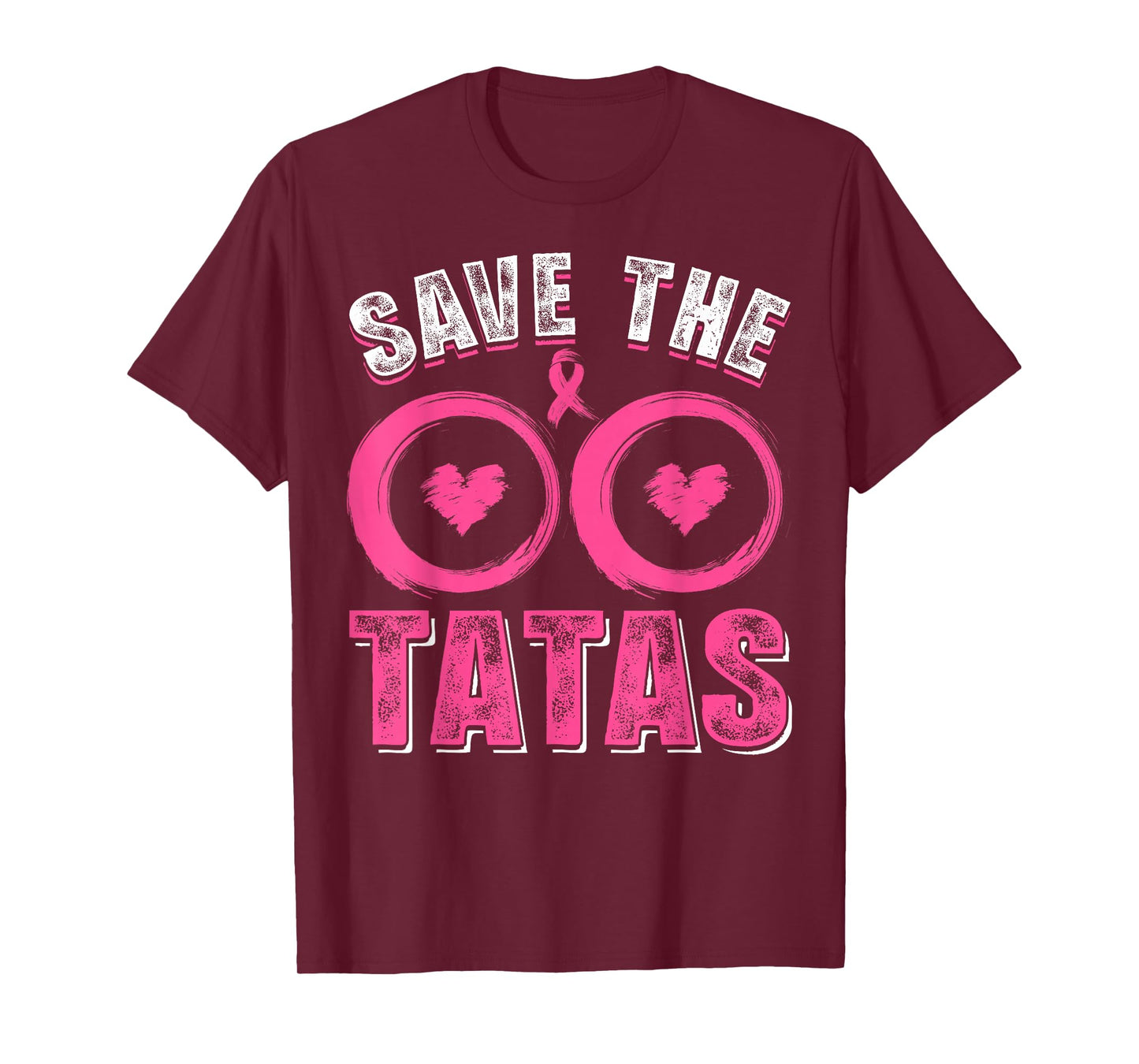 Save The Tatas Breast Cancer Awareness Warriors Pink Ribbon T-Shirt