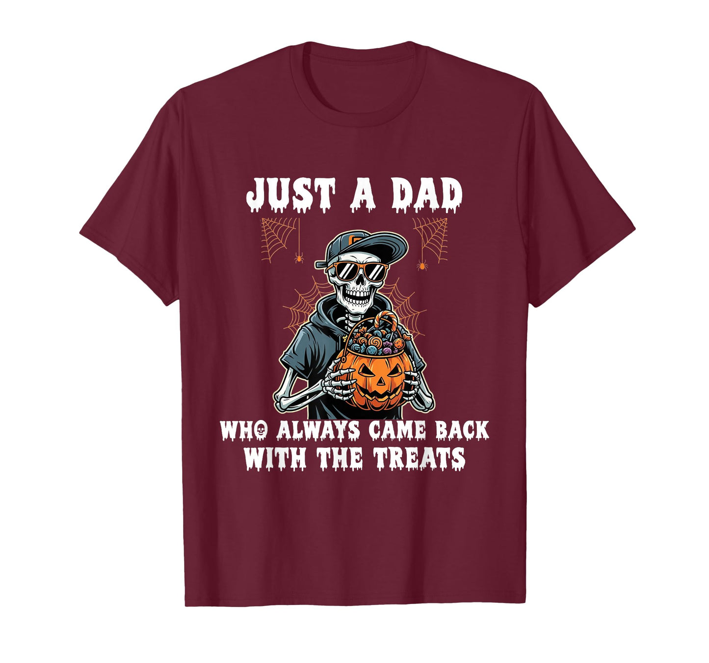 Halloween Dad Just A Dad Who Always Came Back with Treats T-Shirt