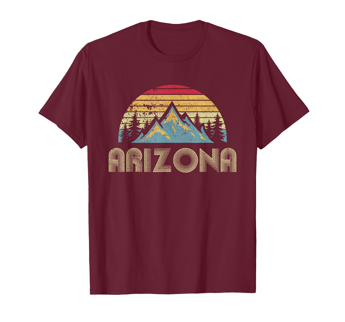 Arizona - Retro Vintage Mountains Nature Hiking T-Shirt