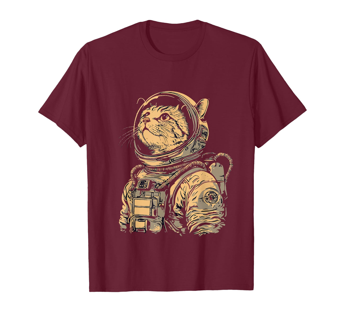 Stylish Cat Astronaut Men Women T-Shirt