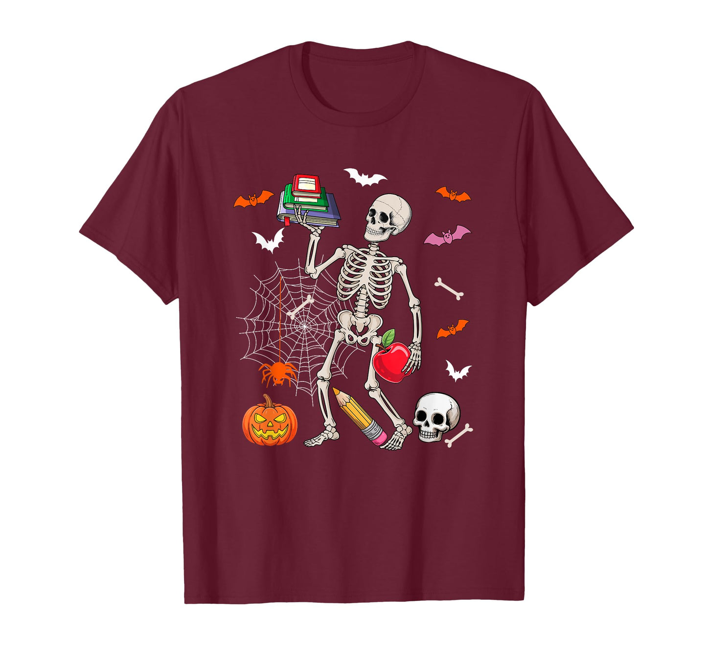 School Counselor Job Horror Skeleton Halloween Costume Team T-Shirt