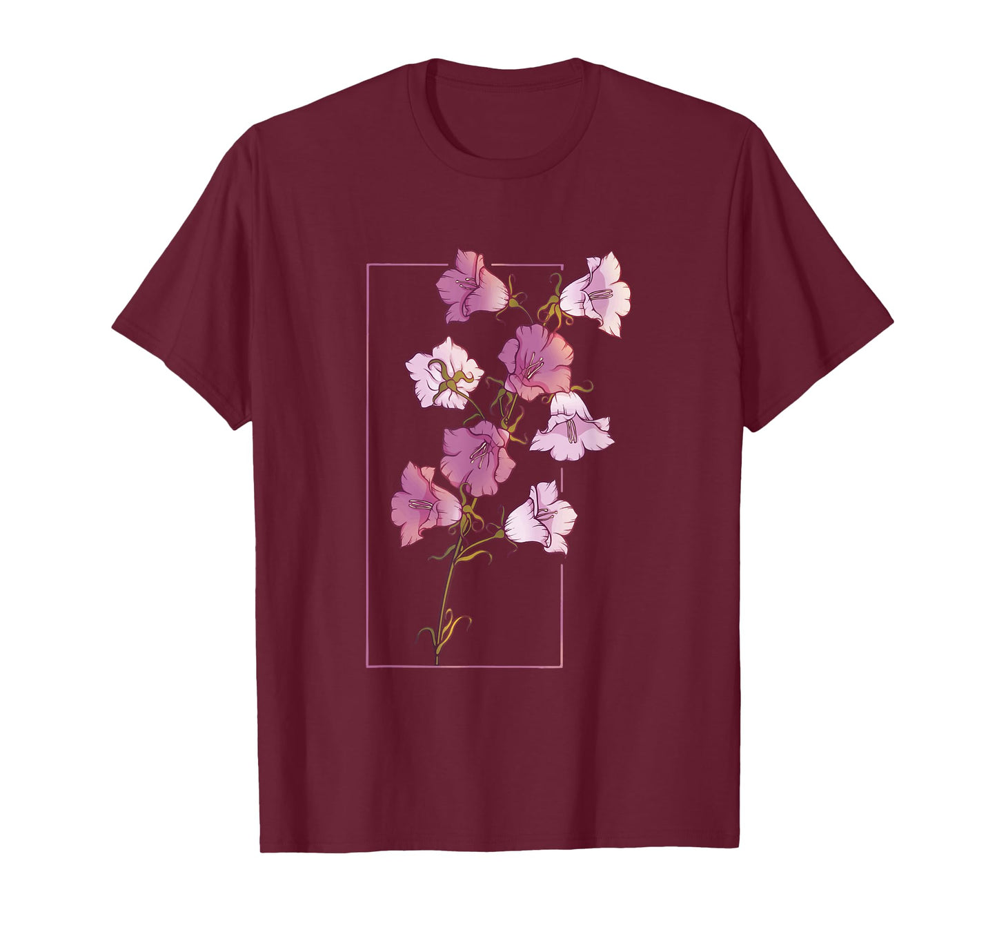 Floral Flower Bellflower Campanula Wildflower T-Shirt