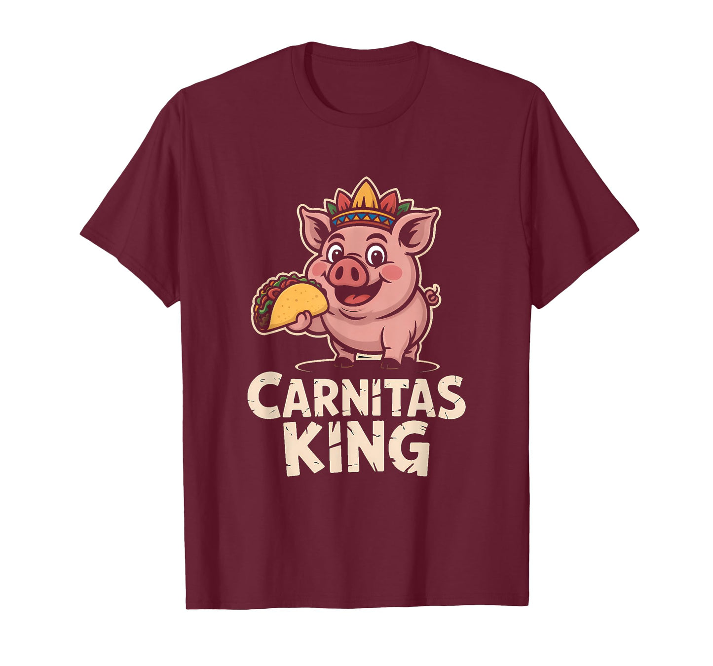 Aztec Pig Carnitas King for Taco Lovers T-Shirt