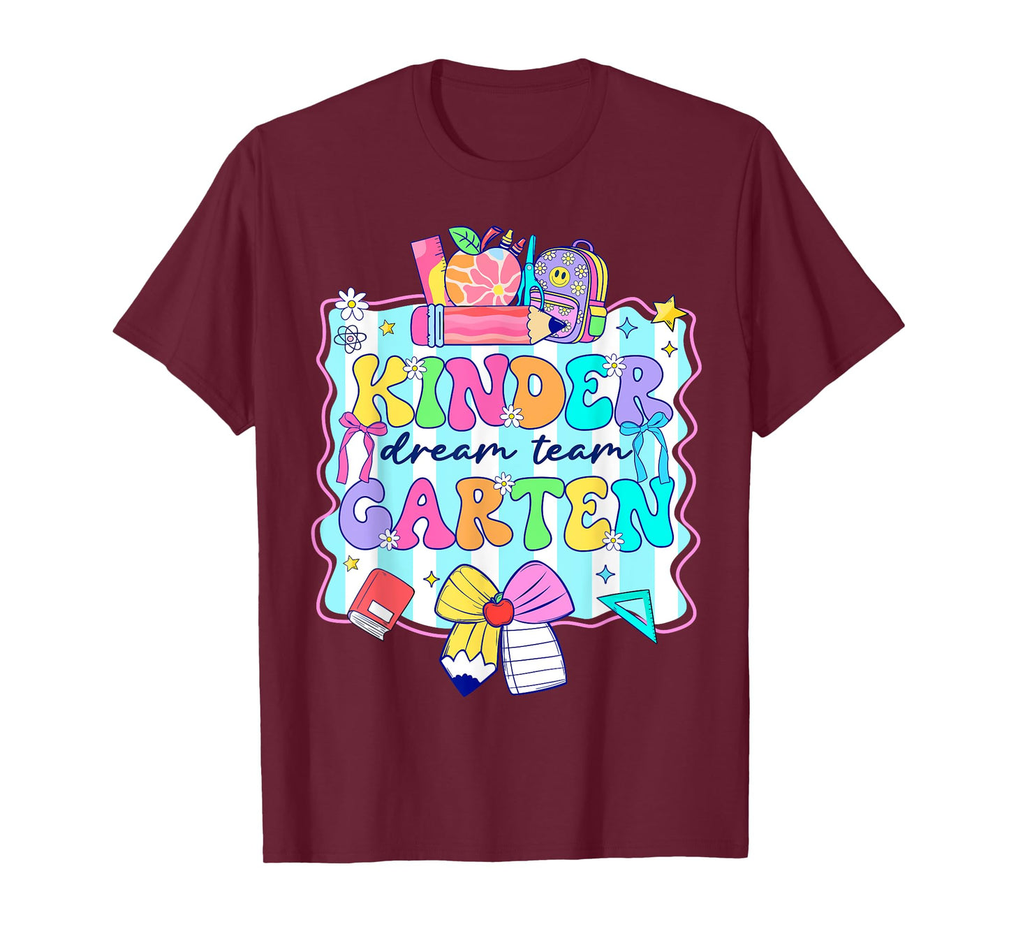Groovy Kindergarten For Girls Boys Teacher Pre-K Preschool T-Shirt