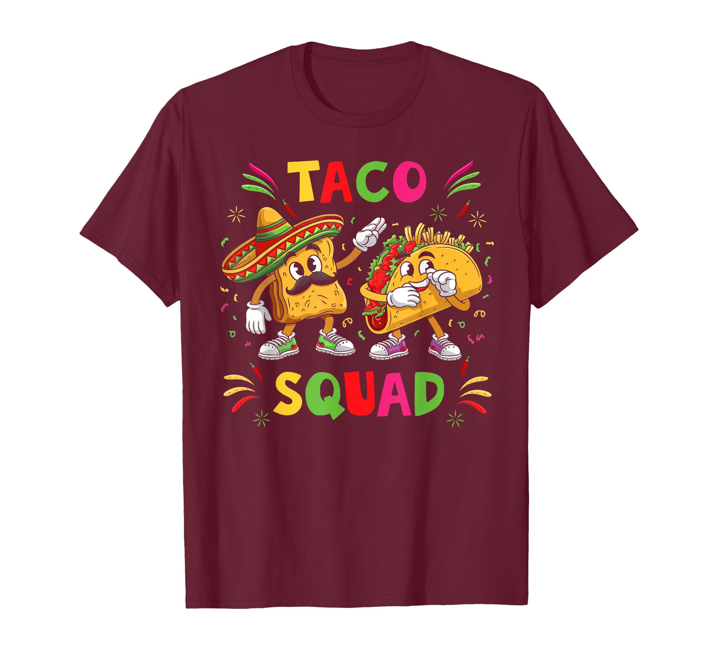 Funny Taco Squad Cute Mexican Food Lover Cinco De Mayo Party T-Shirt