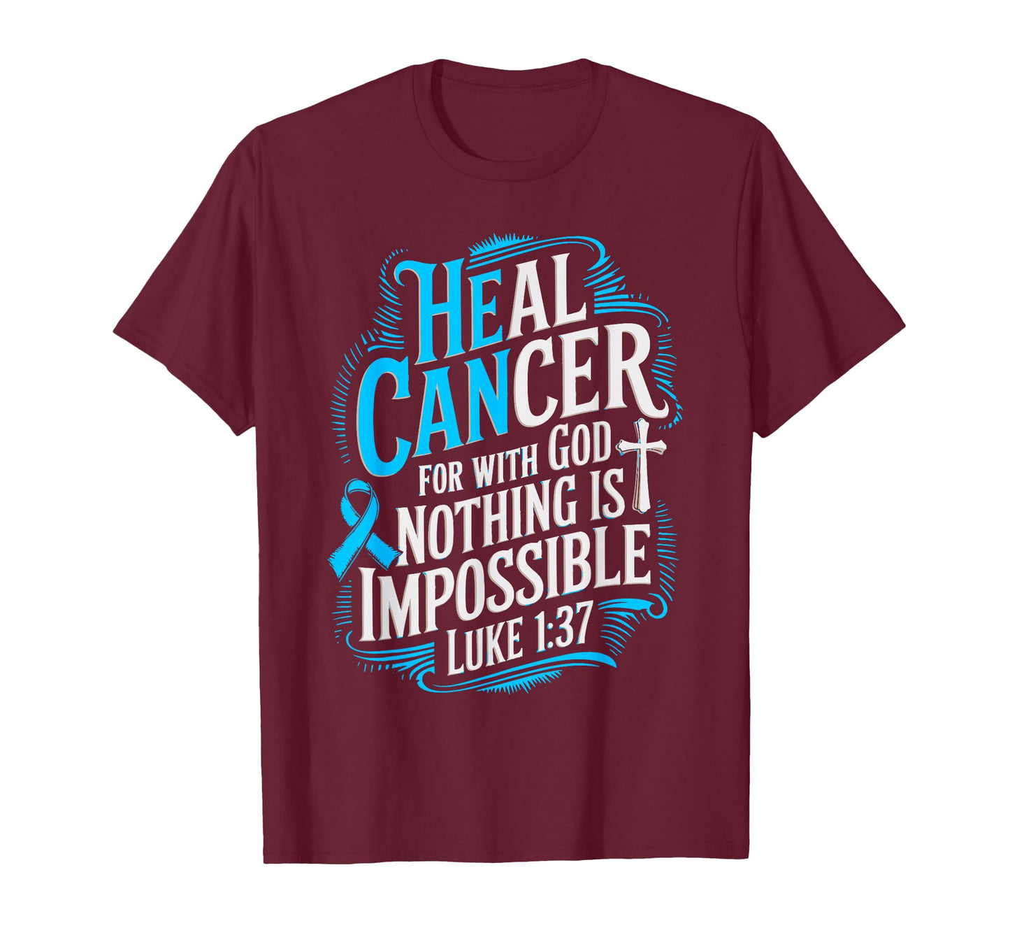 Heal Cancer Survivor Prostate Cancer Awareness T-Shirt