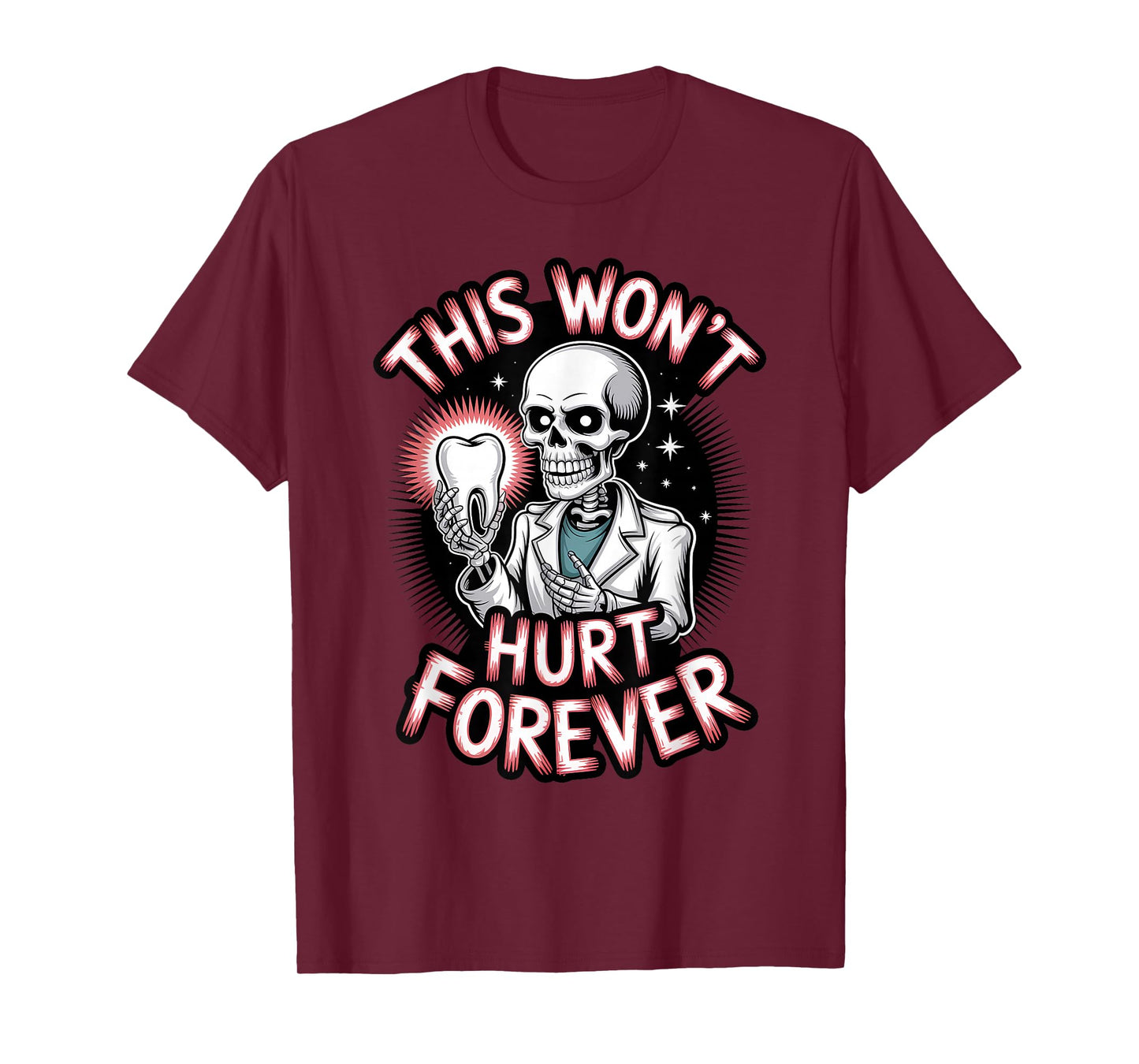 Skeleton Dentist Halloween Funny Spooky Dental T-Shirt